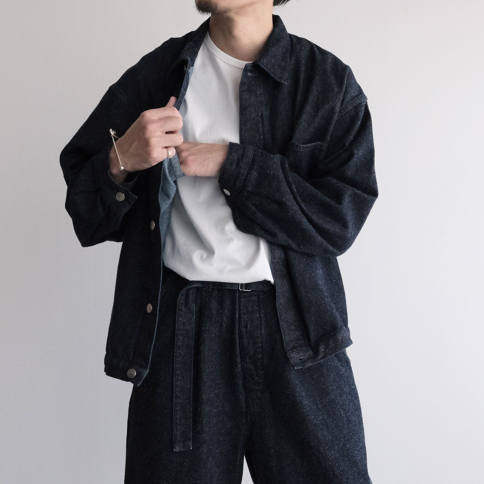Silk Denim Work Jacket -ジャケット-（Indigo / インディゴ）