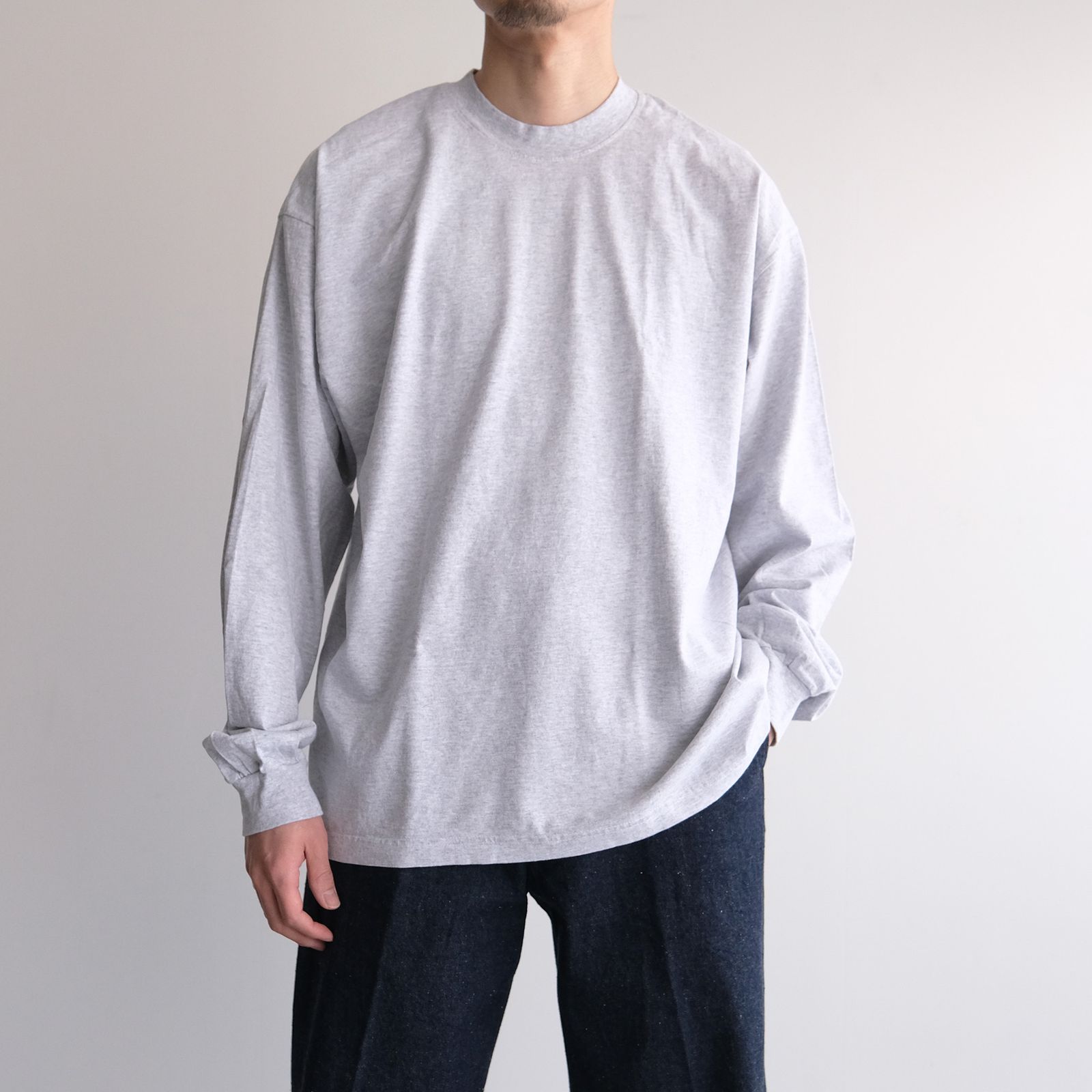MINE Duct Tape L/S T-Shirt / Black Label -Tシャツ-（Ash Gray / アッシュグレー）