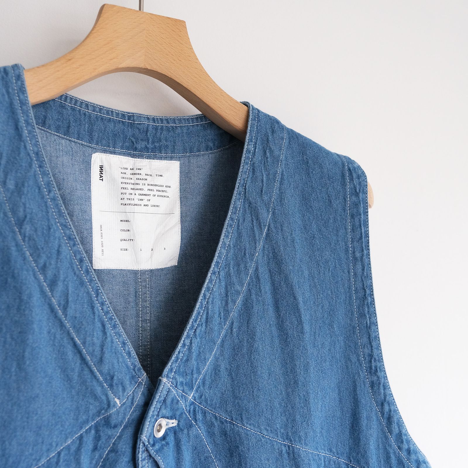 Denim Hunting Vest -ベスト-（L.Blue / ライトブルー）