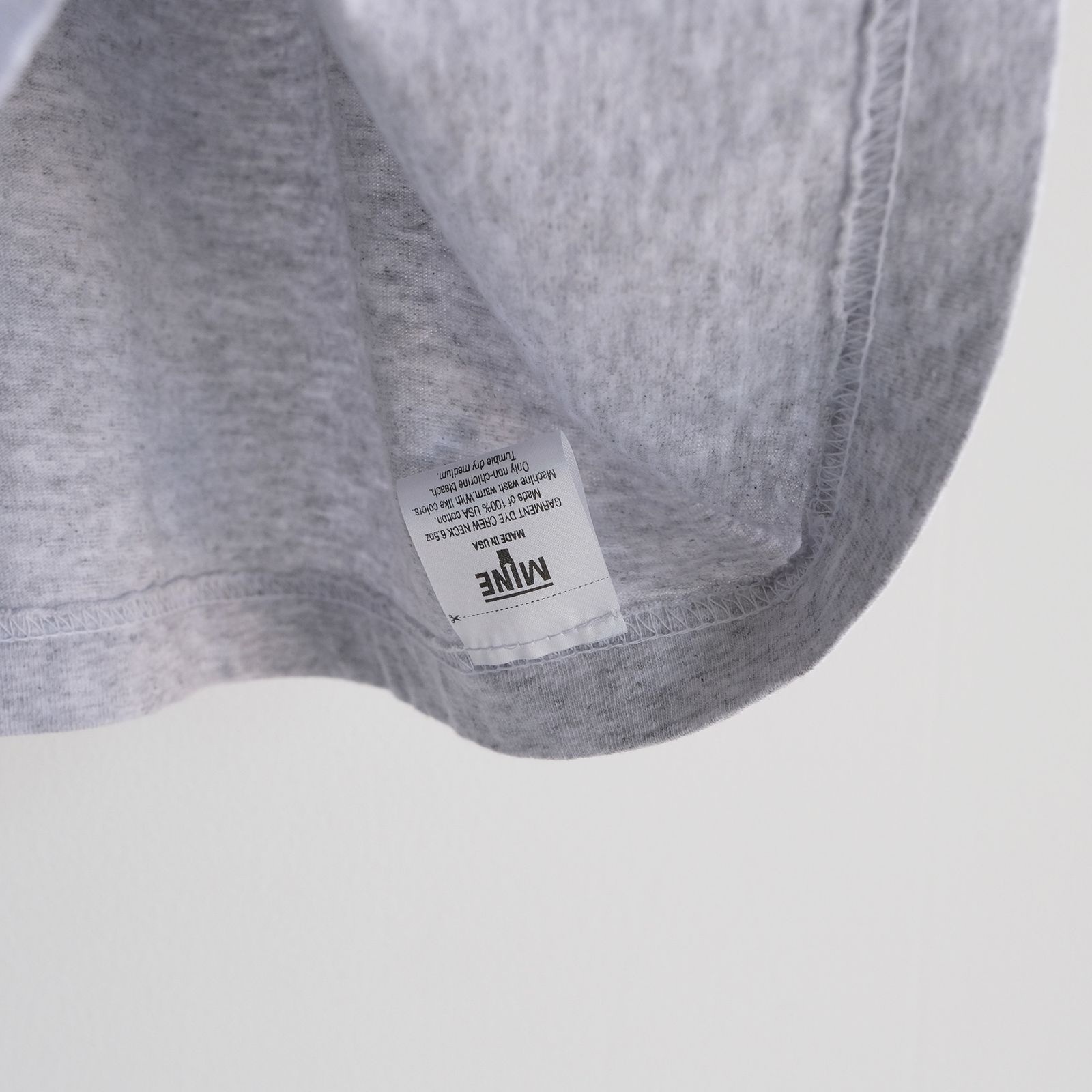 MINE Duct Tape S/S T-Shirt / White Label -Tシャツ-（Ash Gray / アッシュグレー）