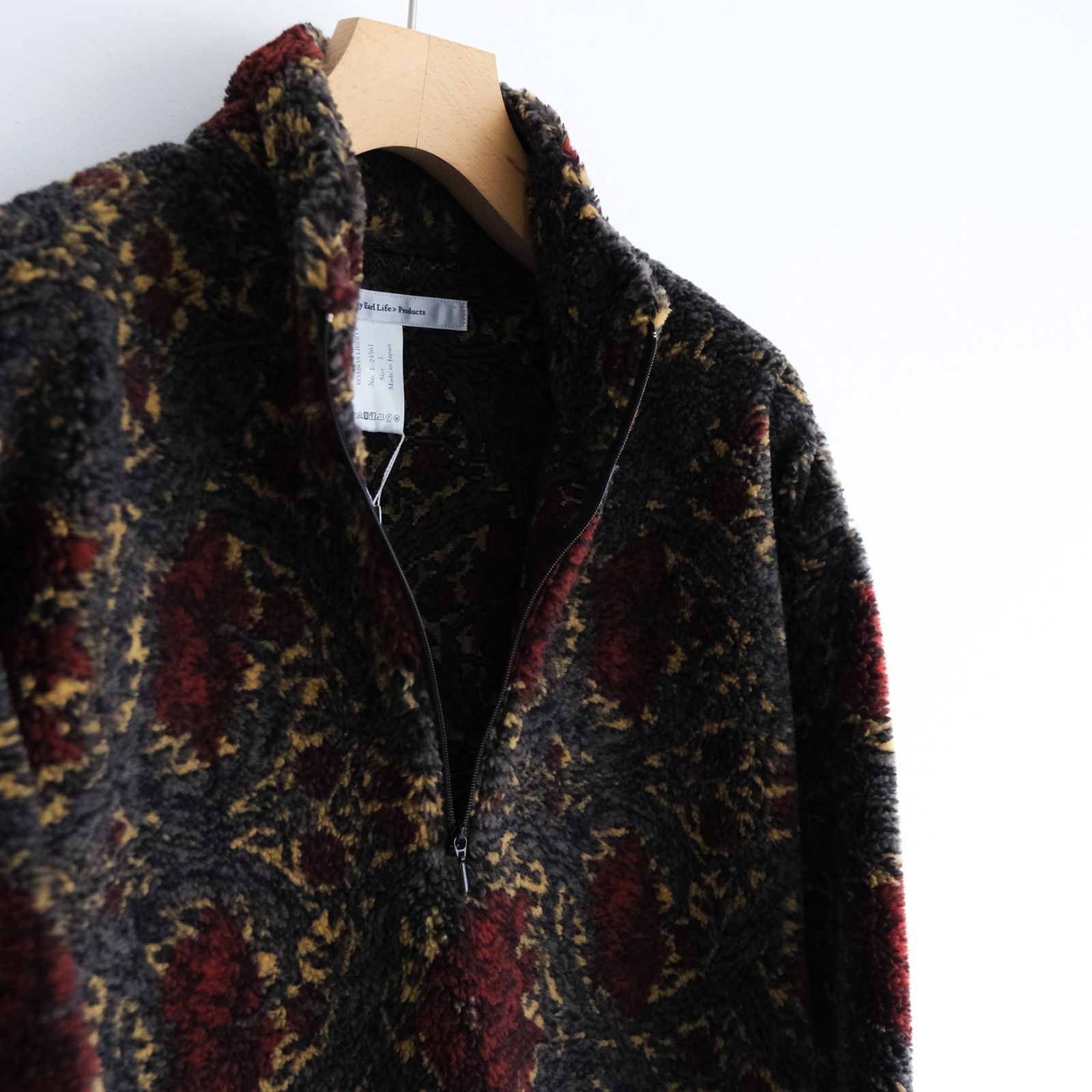 EEL Products - Boaboa Liberty -ブルゾン-(Gray×Red / グレー EEL Products - Boaboa Liberty -ブルゾン-(Gray×Red / グレー