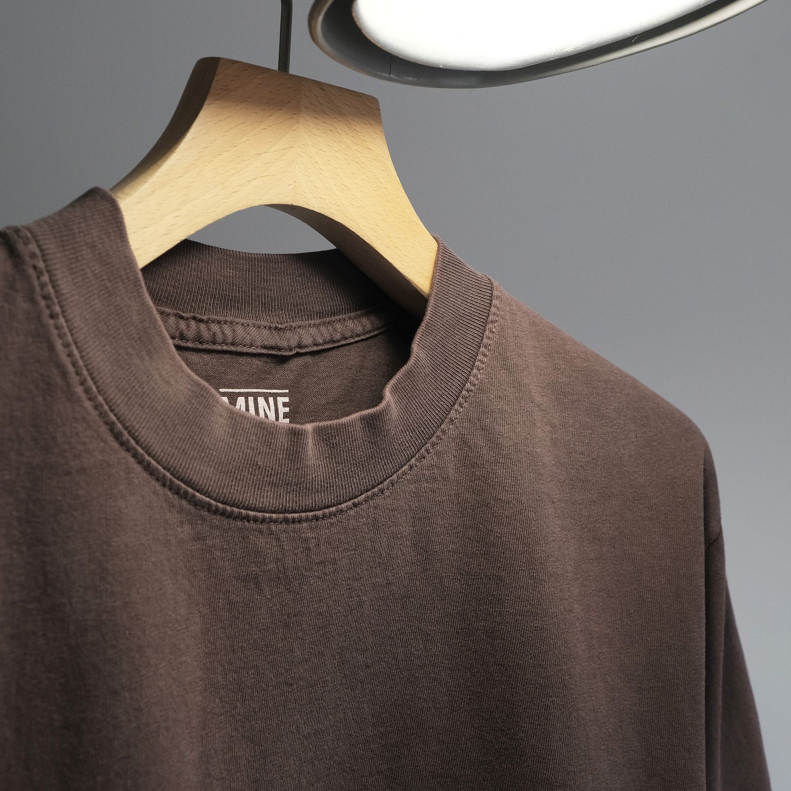 MINE Duct Tape T-Shirt / White Label STACK STORE 10th Anniversary Limited Color -Tシャツ-（PD Brown / ピグメントダイ ブラウン）