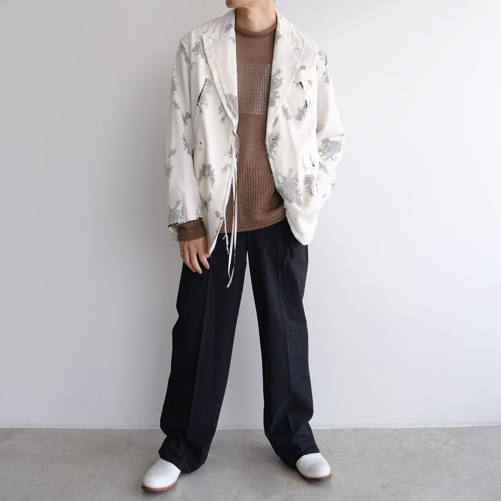 Midorikawa - 3 Layer Shirts Jacket -ジャケット-（White / ホワイト 