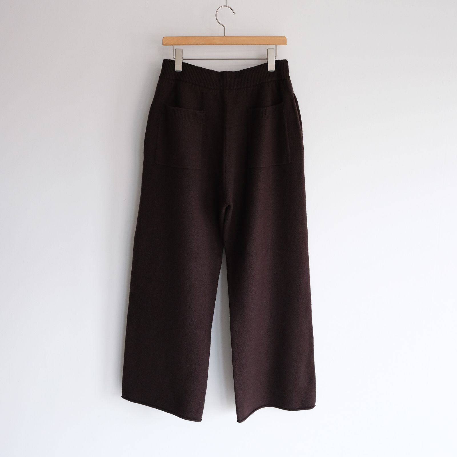 Felted Merino Wool Knit Pants -パンツ-（Brown / ブラウン）