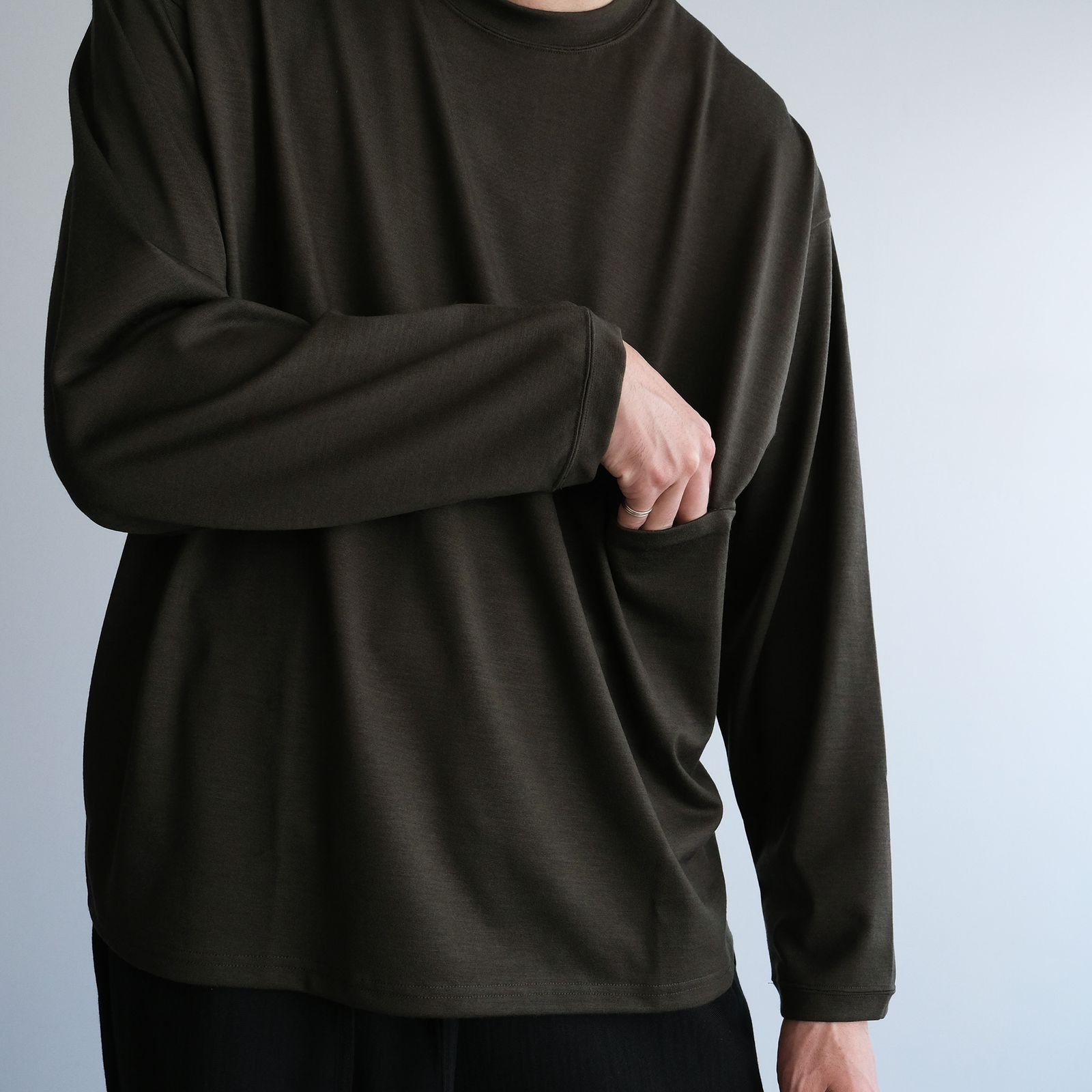 Yururi Tee L/S Super100s -Tシャツ-（Olive / オリーブ）