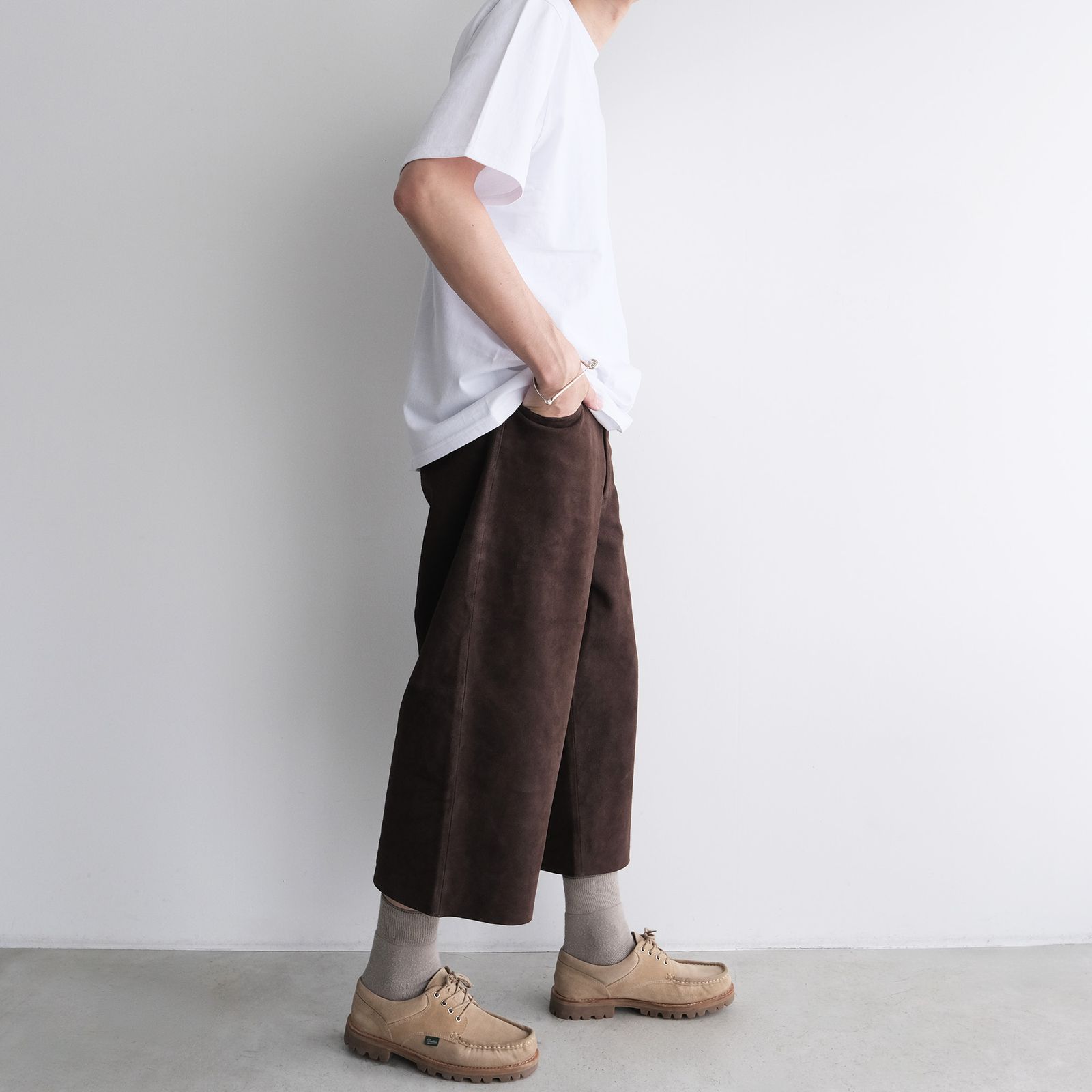 Suede Trousers -パンツ-（Brown / ブラウン）