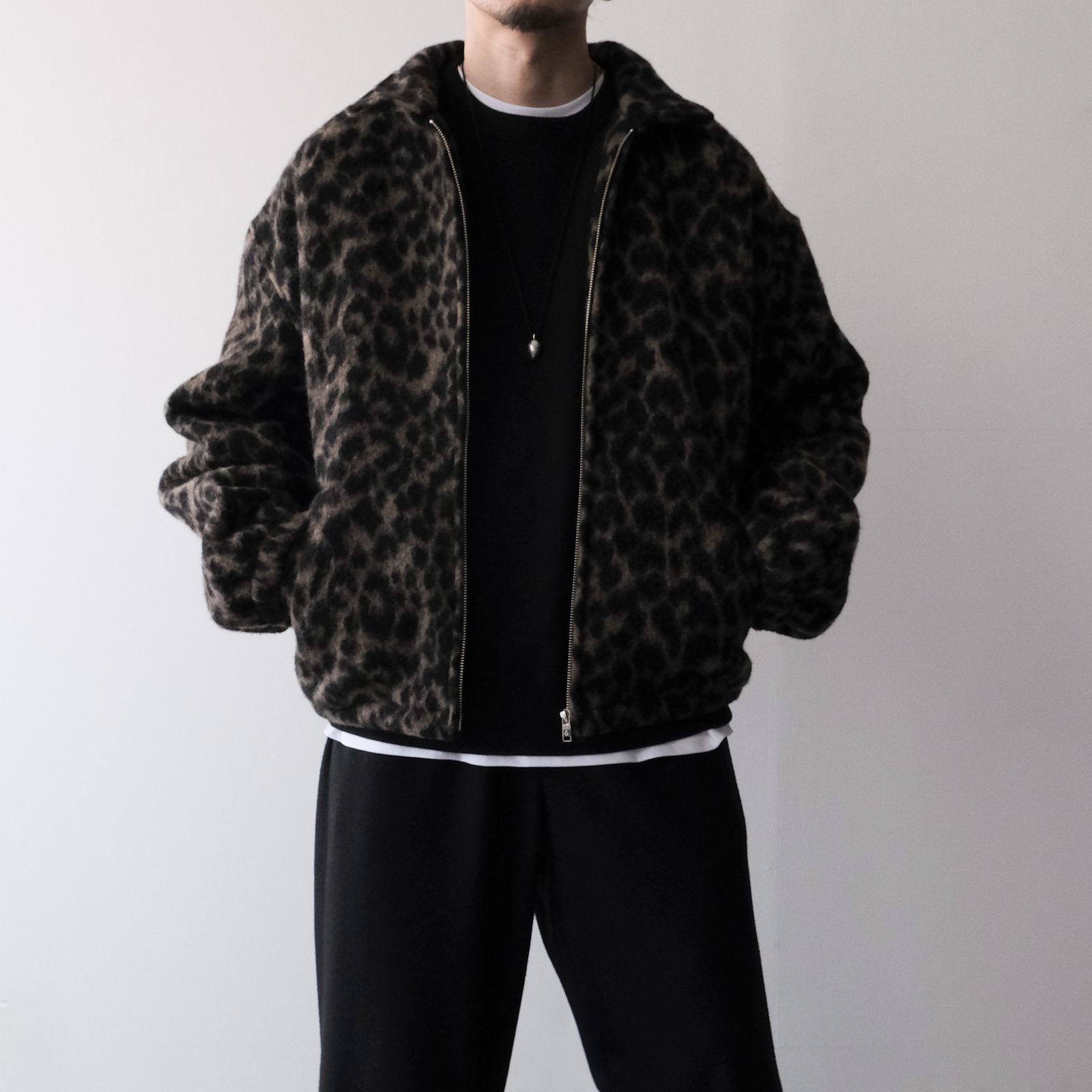 Leopard Blanket Blouson -ジャケット-（Brown / ブラウン）