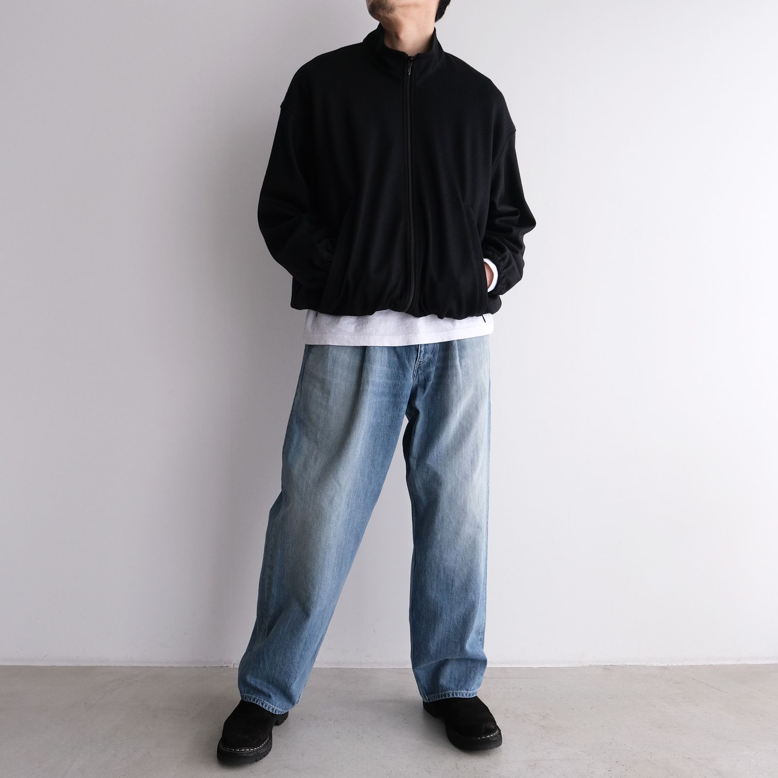Selvage Denim Two Tuck Pants -デニムパンツ-（Indigo Light Fade / インディゴライトフェード）GU261-40061LB