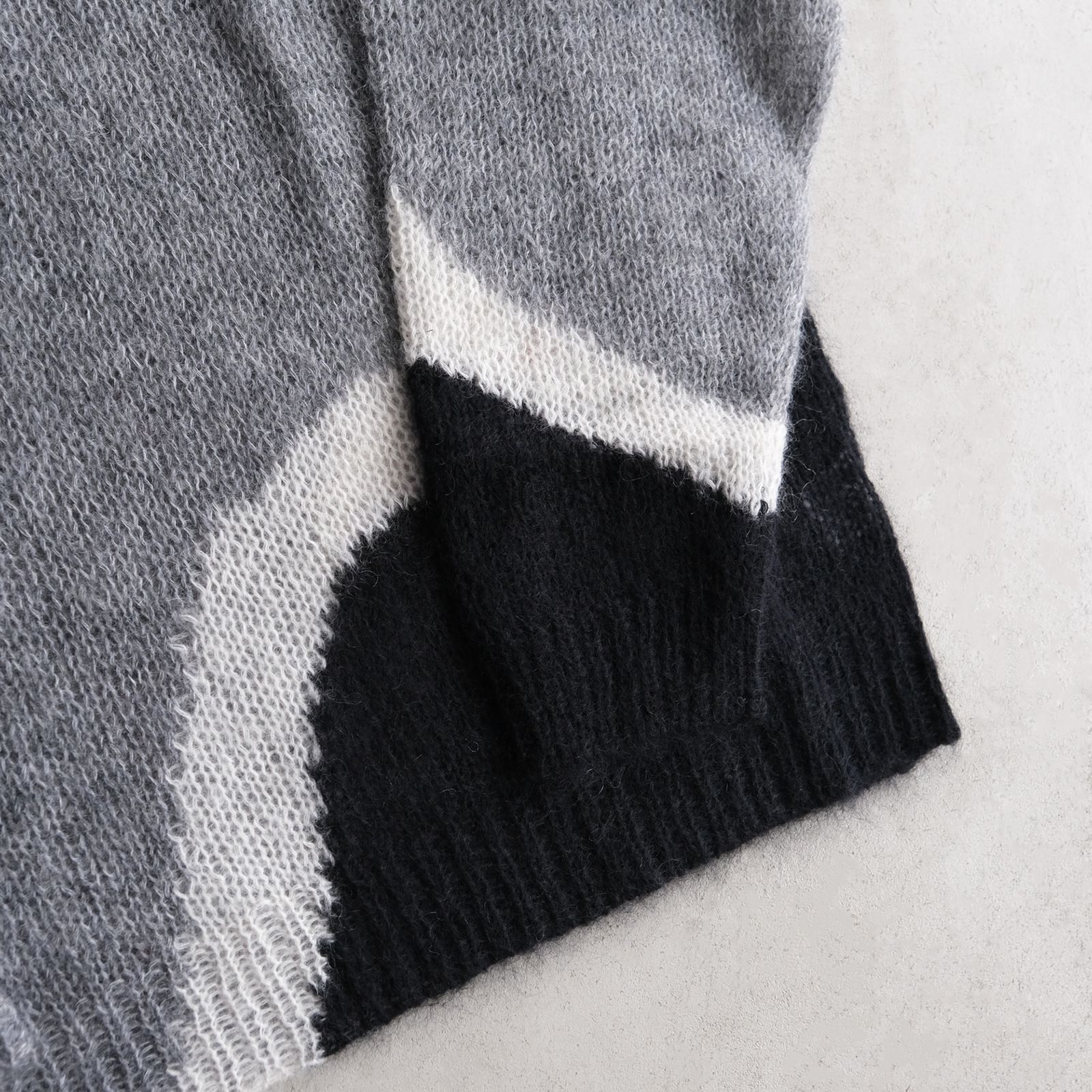 Hand Knitted Mohair Sweater -ニット-（Black / ブラック）