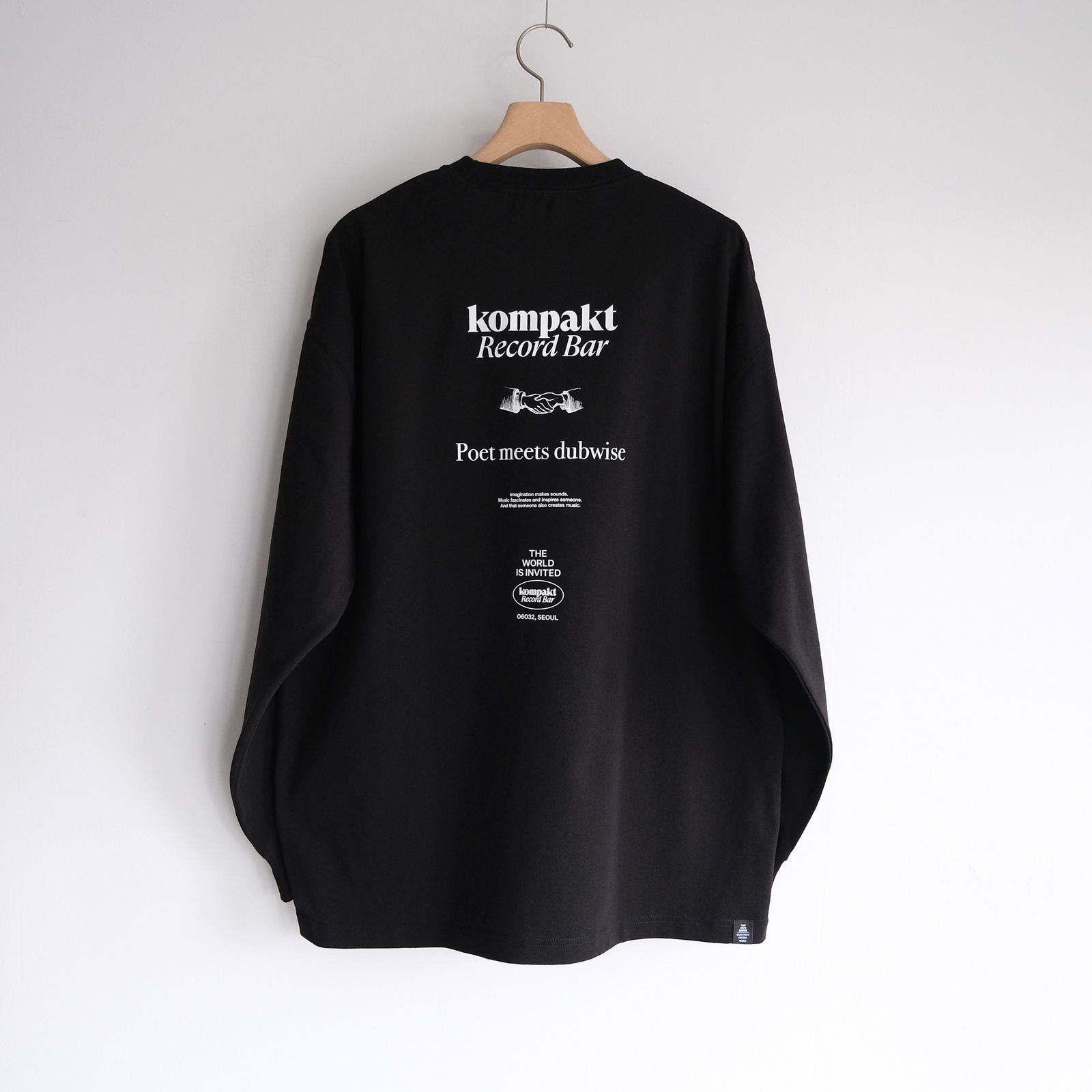 Kompakt Record Barx + PMD Oversized L/S T-Shirt -Tシャツ-（Black / ブラック）