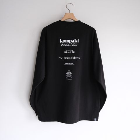 Kompakt Record Barx + PMD Oversized L/S T-Shirt -Tシャツ-（Black / ブラック）