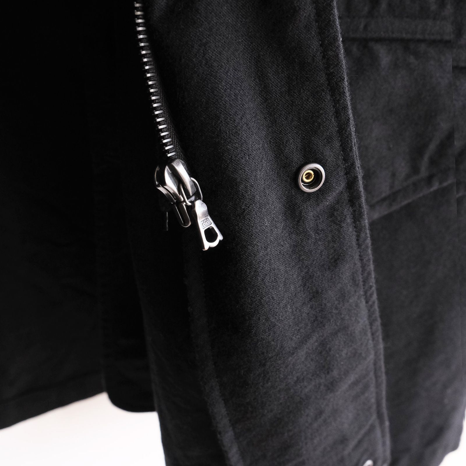 Cotton Wool Miritary Blouson -ジャケット-（Black / ブラック）