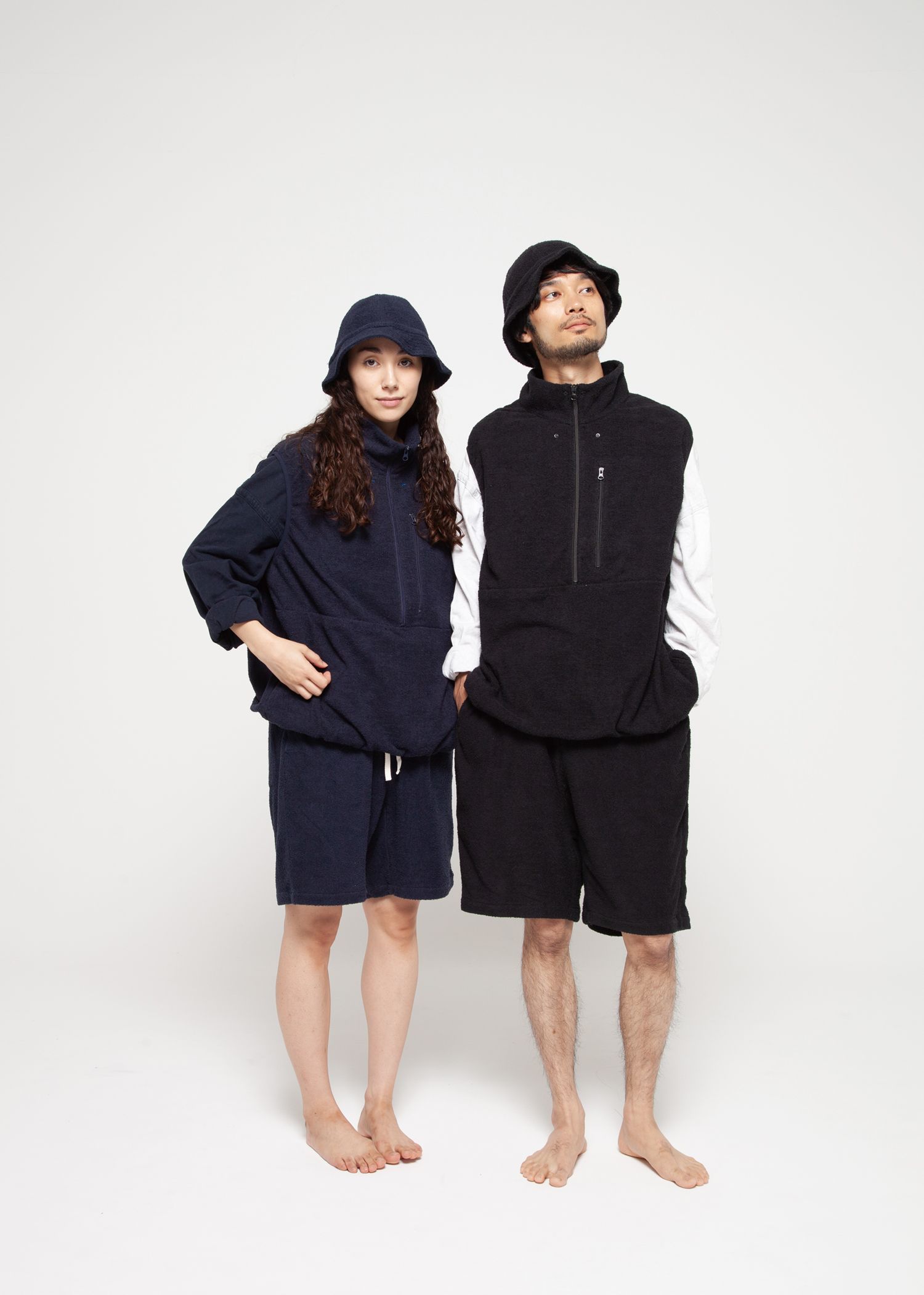 "towel Cloth Shorts Pants" -ショーツ-（Black / ブラック）