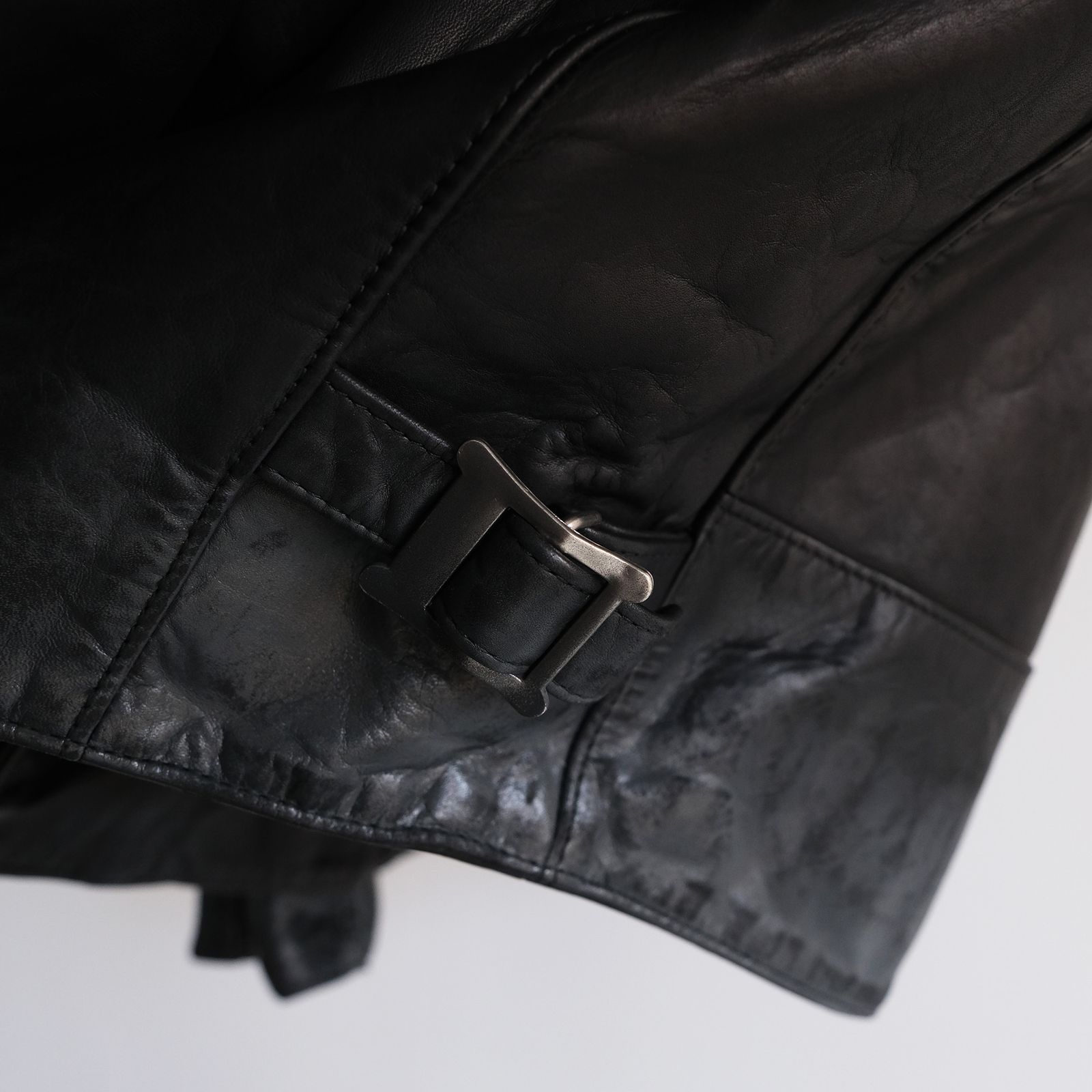 Hand Dyed Studded Riders Jacket -ライダースジャケット-（Black / ブラック）