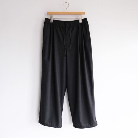 Fine Wool Heather Drawstring Track Pants -パンツ-（Charcoal / チャコール）GM261-40322