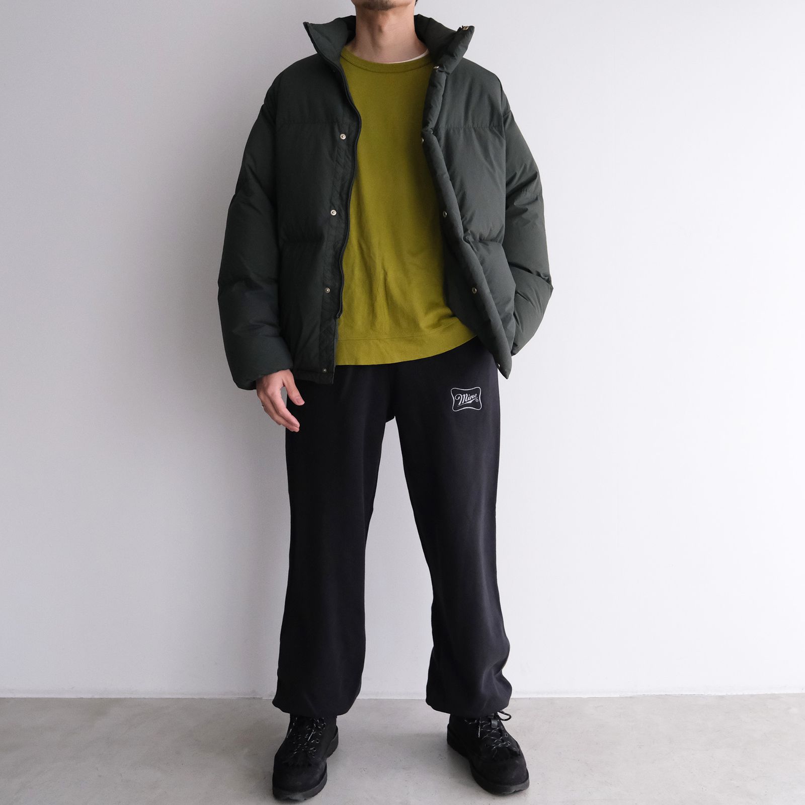 Cursive Sign ST PT 16oz -スウェットパンツ-（Fade Black / フェード ブラック）