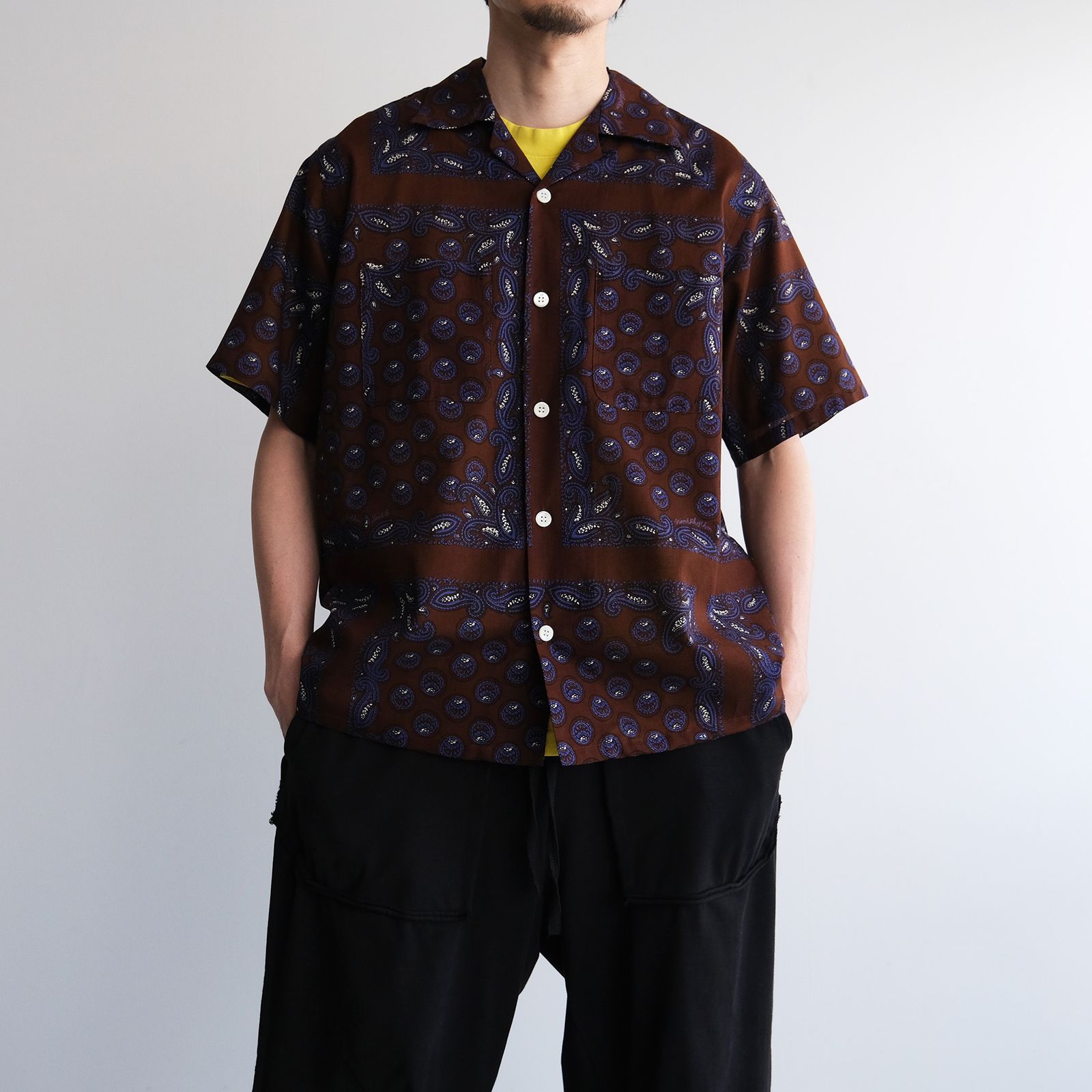 Paisley Summer Shirt -シャツ-（Brown / ブラウン）