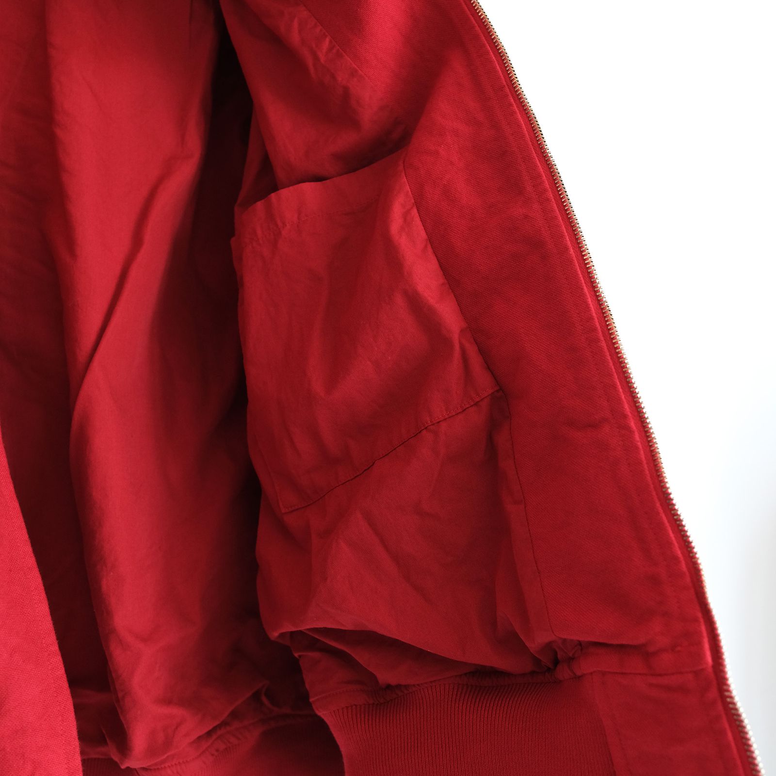 Cotton Canvas MA-1 Blouson -ブルゾン-（Red / レッド）