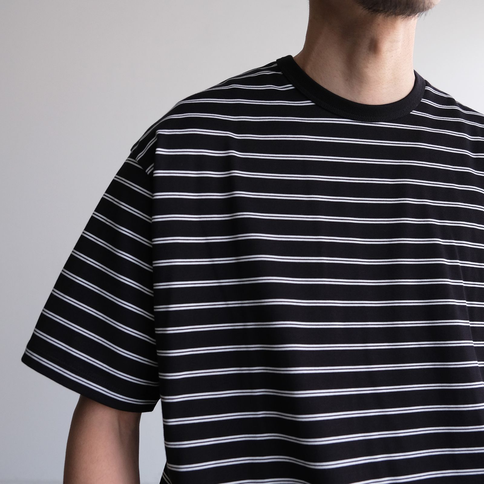 Tri Spun Border S/S Tee -Tシャツ-（Black×White / ブラック×ホワイト）GU261-70120B