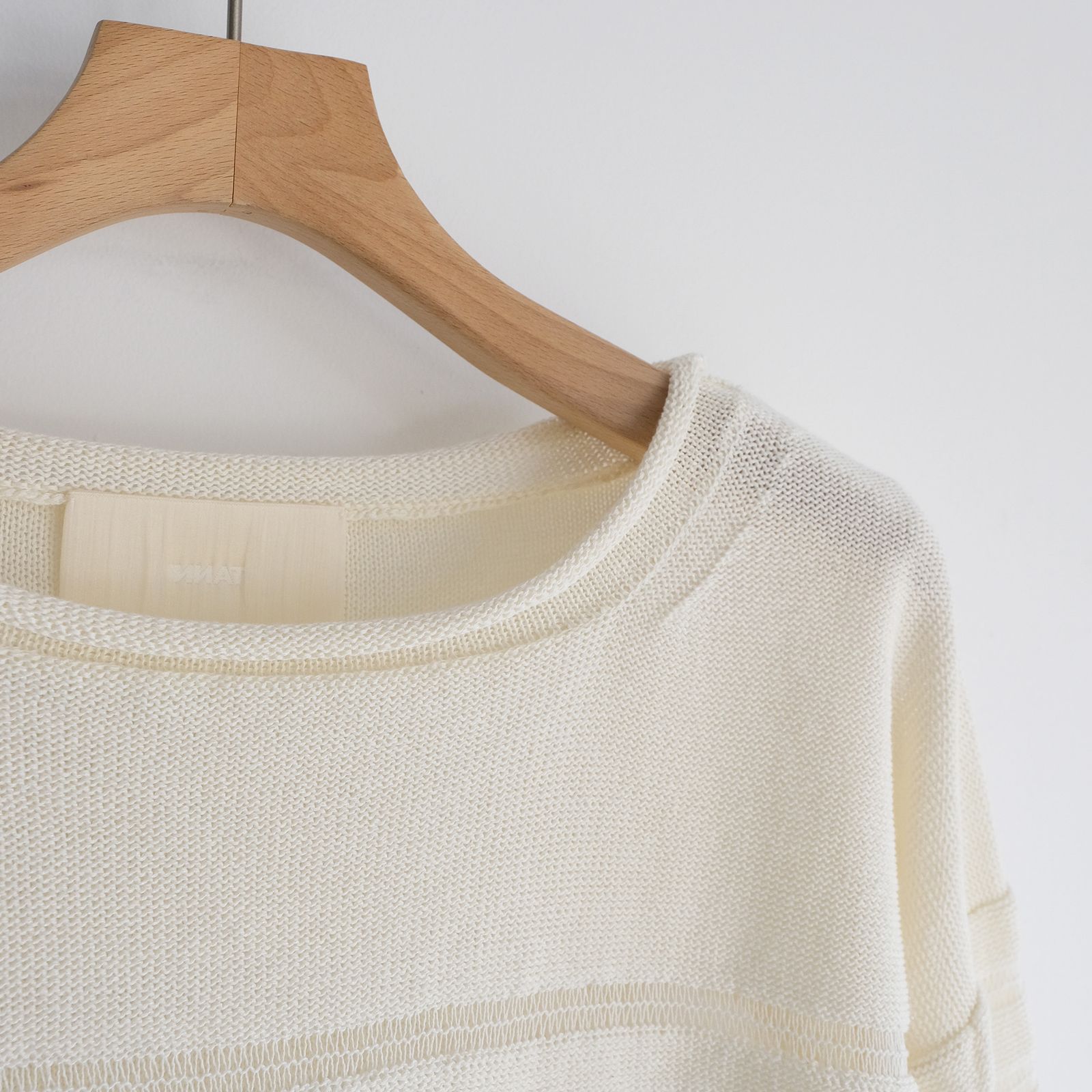 Panel Border Sweather -ニット-（White / ホワイト）