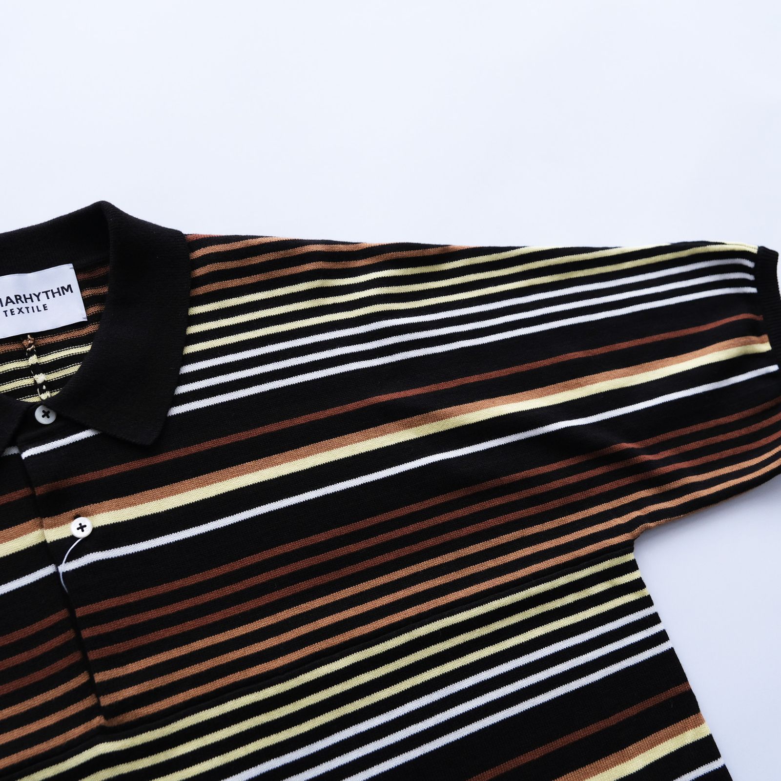 Gradation Stripe Polo -ポロシャツ-（Brown / ブラウン）