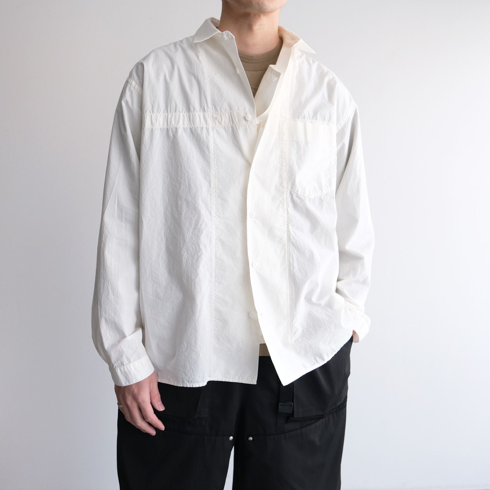 Loose Box Shirt - シャツ -（White / ホワイト）