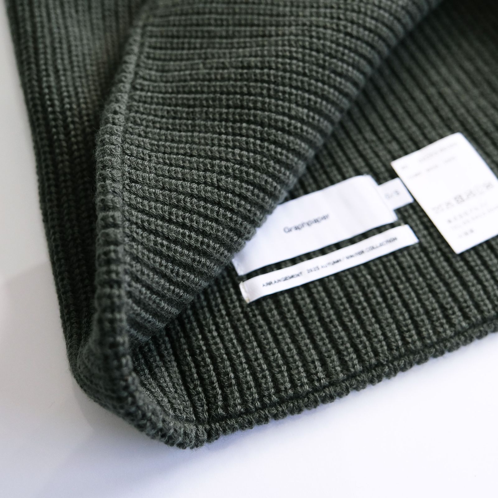 Mercerized Fine Wool Snood -スヌード-（Green / グリーン）