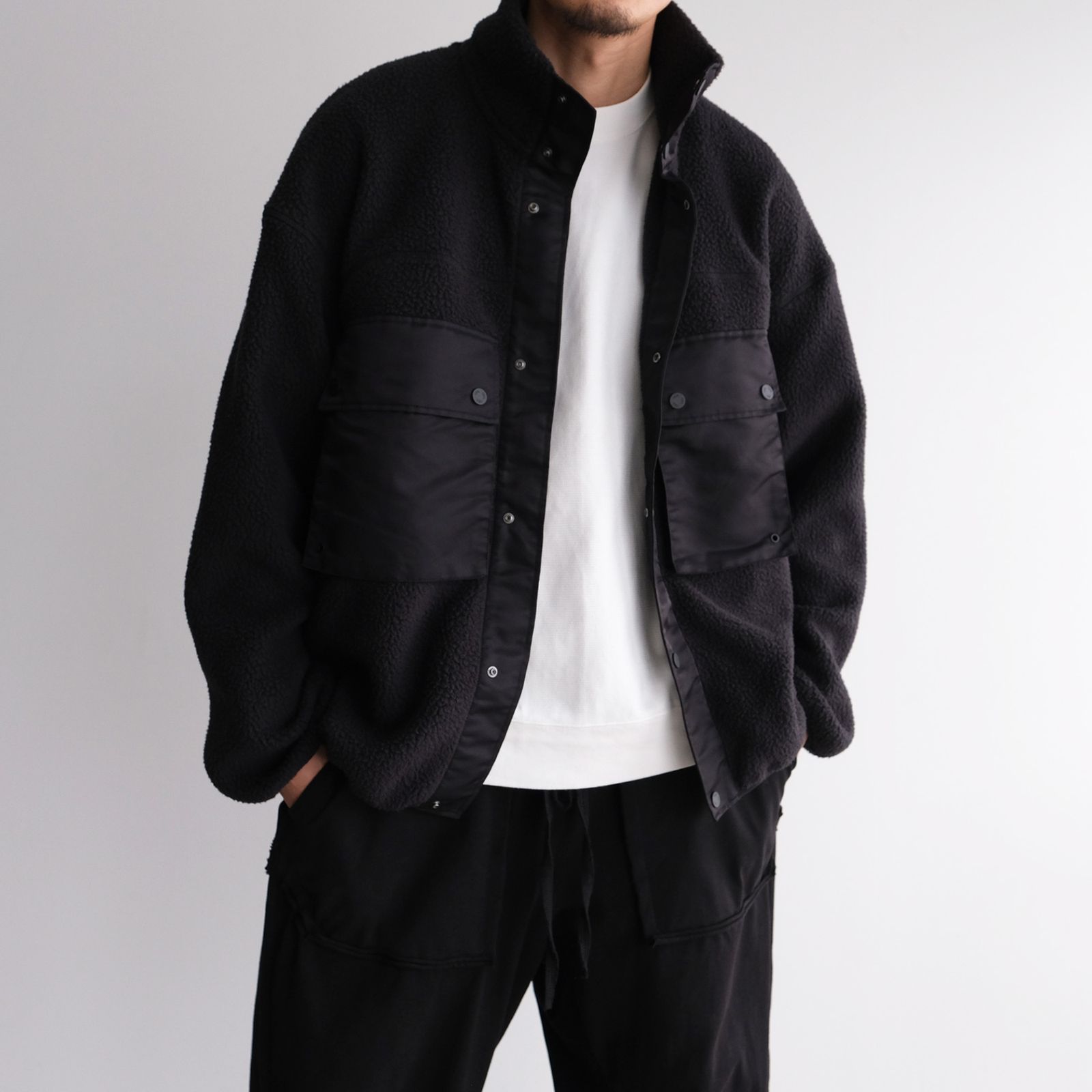 F/CE エフシーイー BOA TOGGLE FLEECE COAT 未使用品 F/CE. - Polartec Boa JK -ジャケット-（Black / ブラック