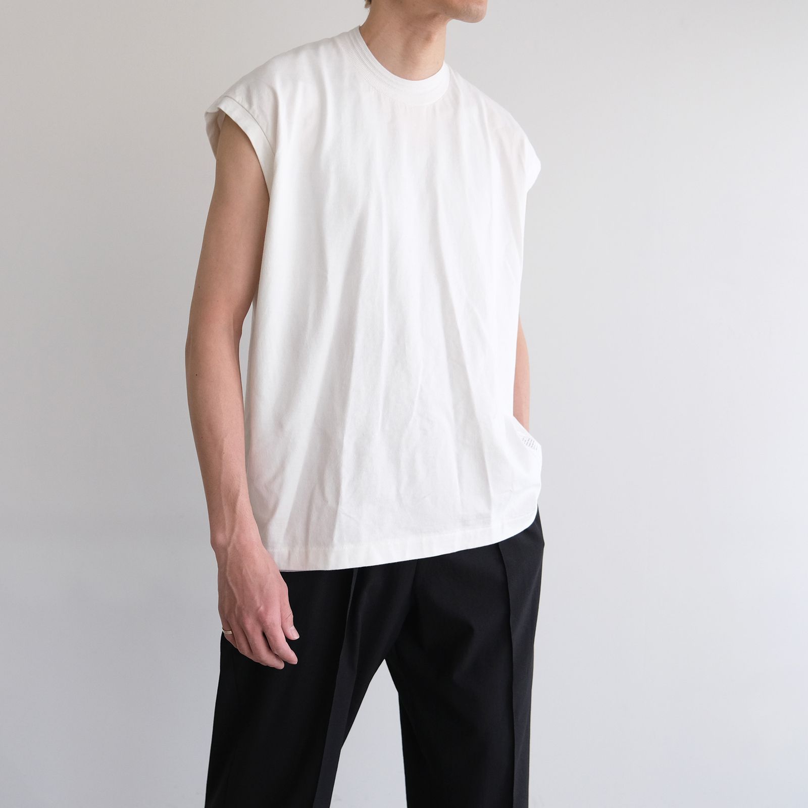 NS Tee - ノースリーブ -（White / ホワイト）