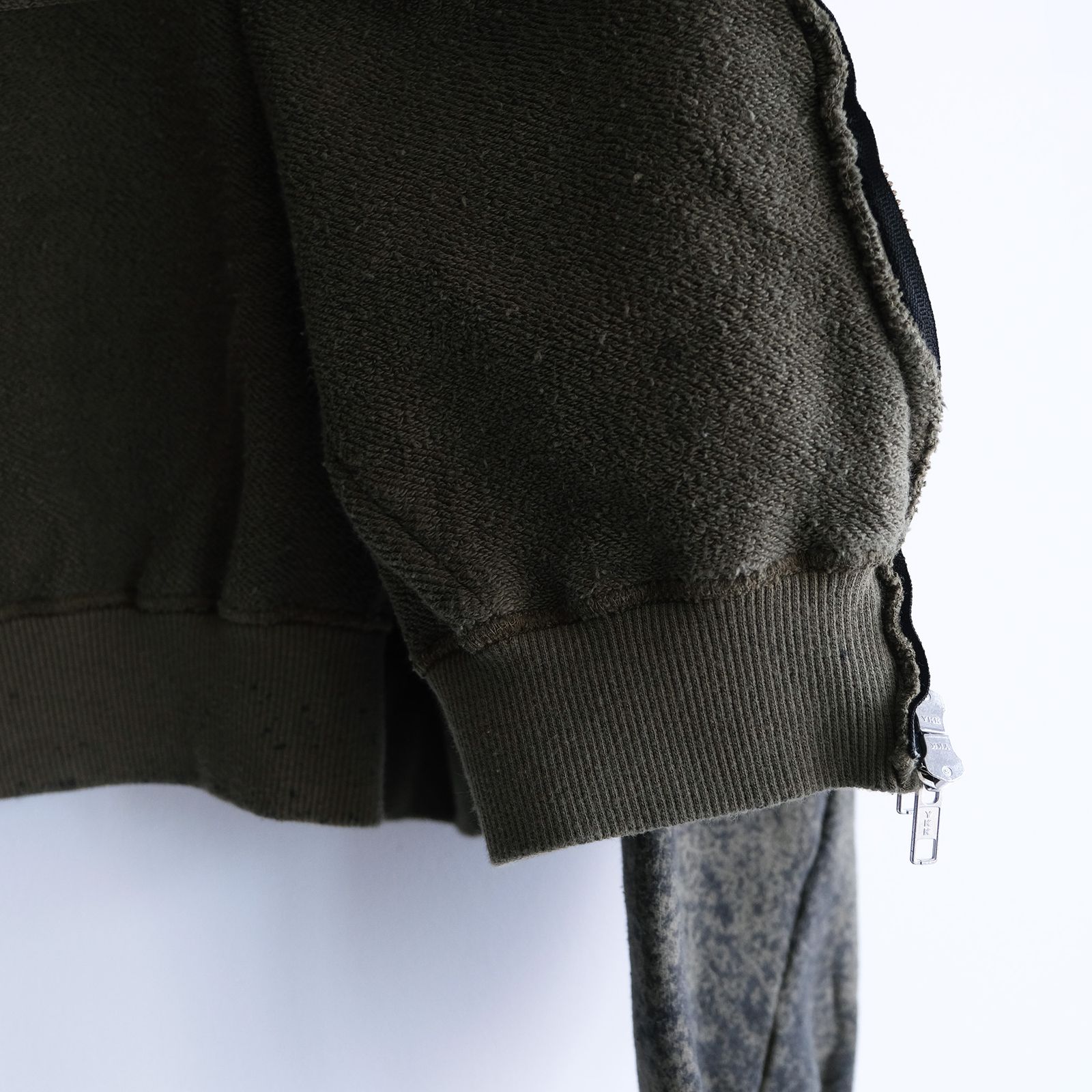 Hand Dye Twist Parka -パーカー-（Olive×Black / オリーブ×ブラック）