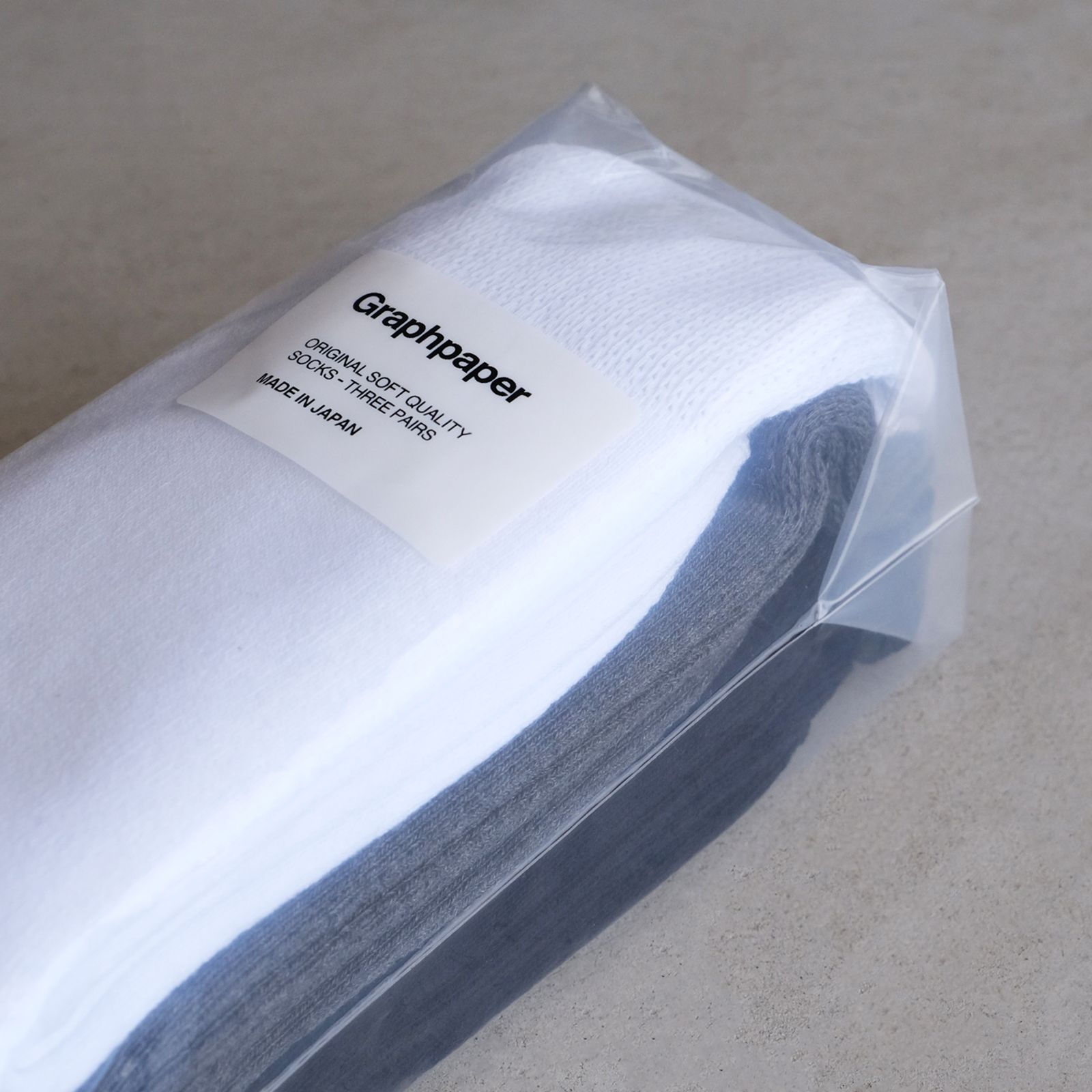 Graphpaper - Graphpaper 3-Pack Socks -ソックス-（Monotone