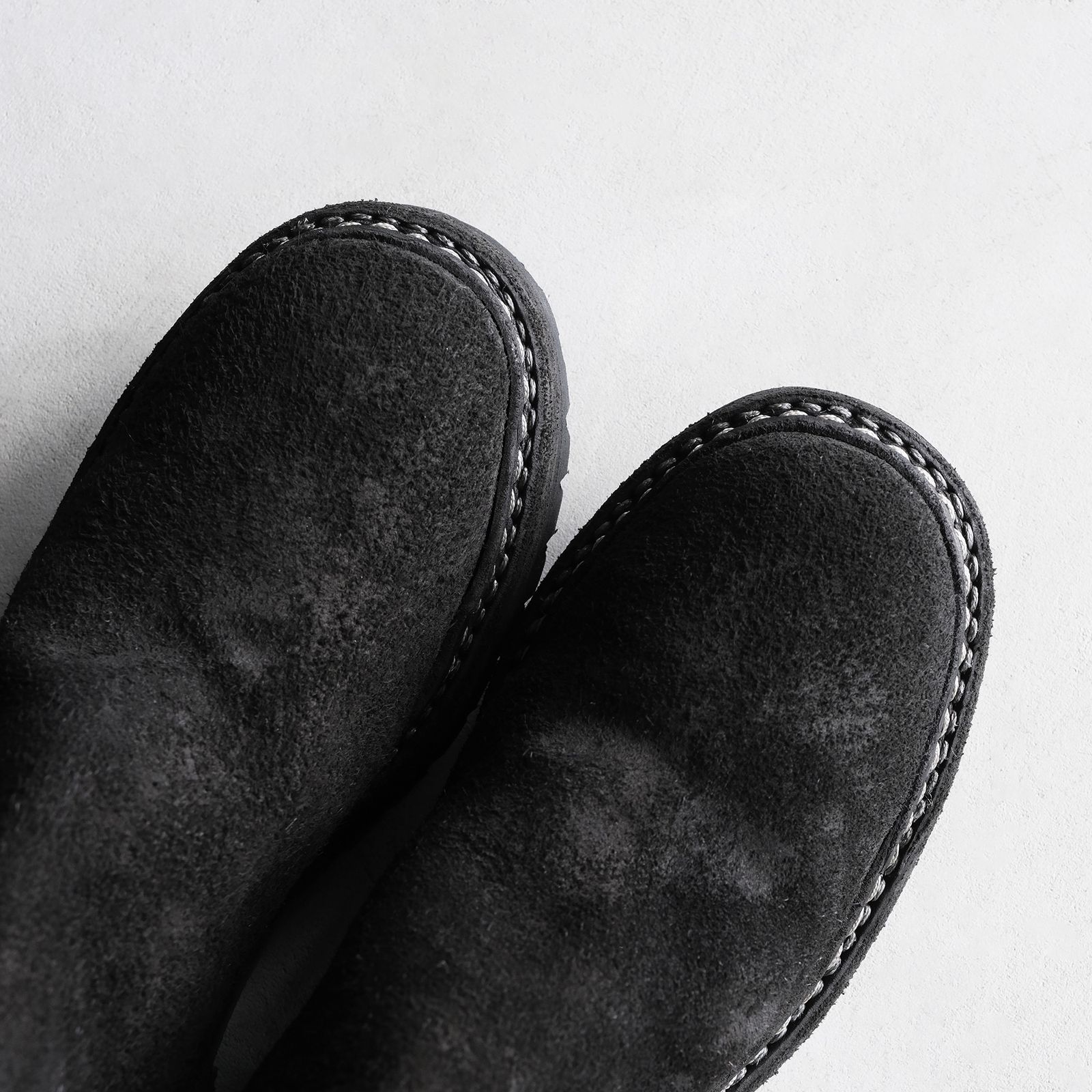 796V_N Horse Reverse Back Zip Boot -ブーツ-（Black / ブラック）