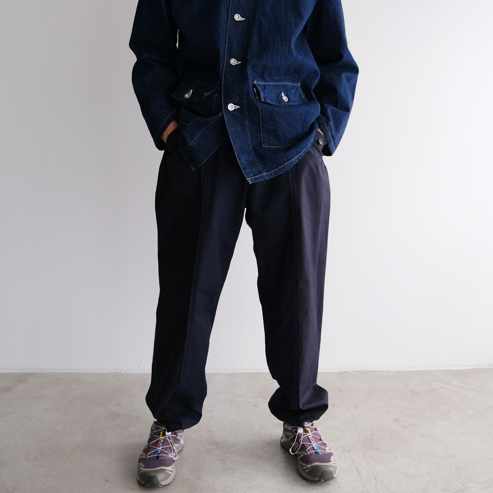 『Blocked Work Pants』-パンツ-（Navy / ネイビー）