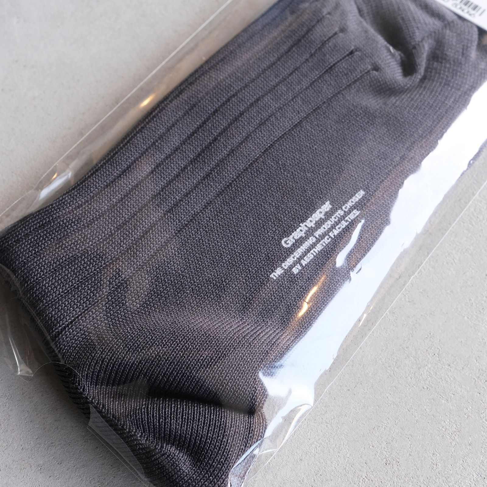 Graphpaper Rib Socks -ソックス-（Gray / グレー）GU261-90291B