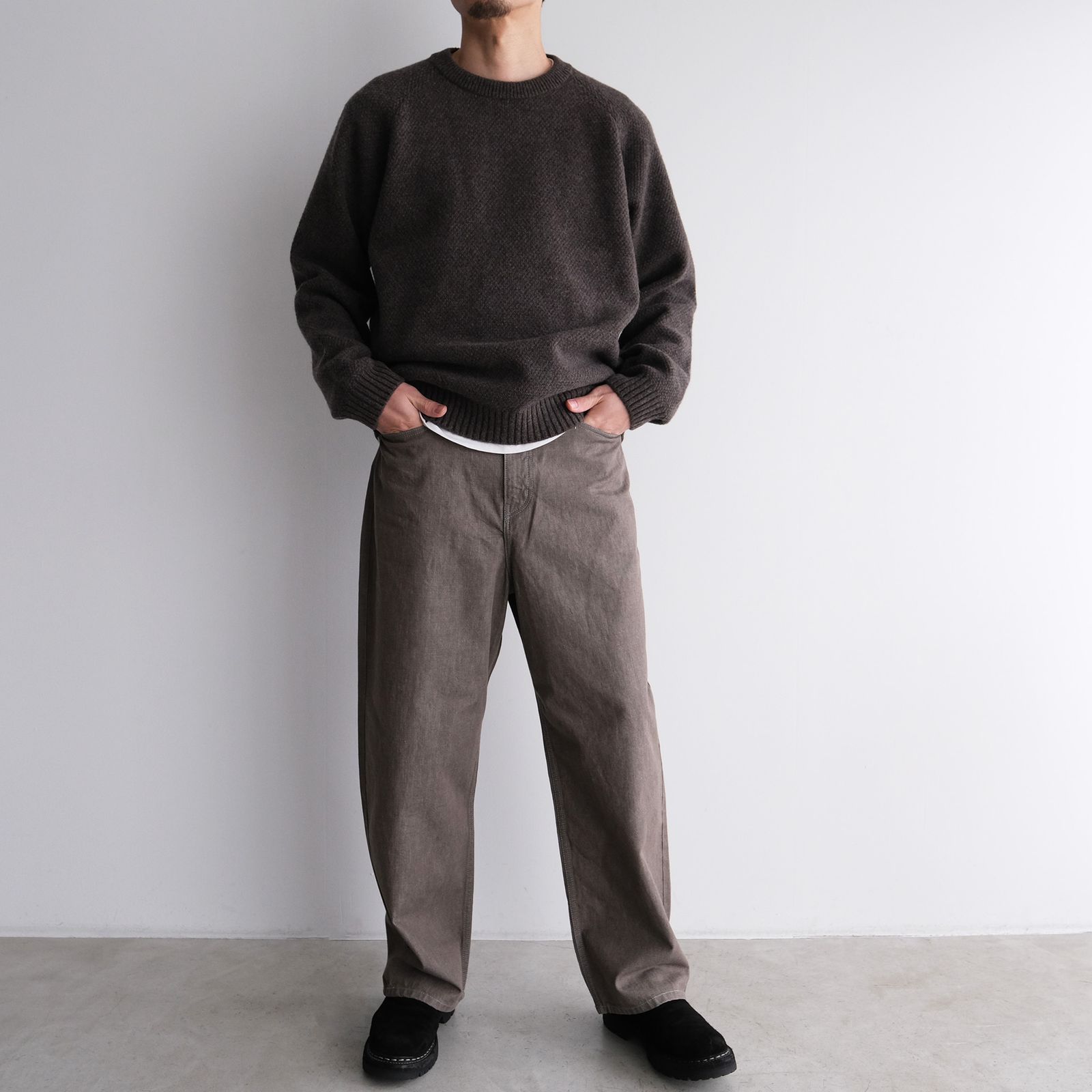 10.5oz BAGGY DENIM -デニム-（Gray / グレー）