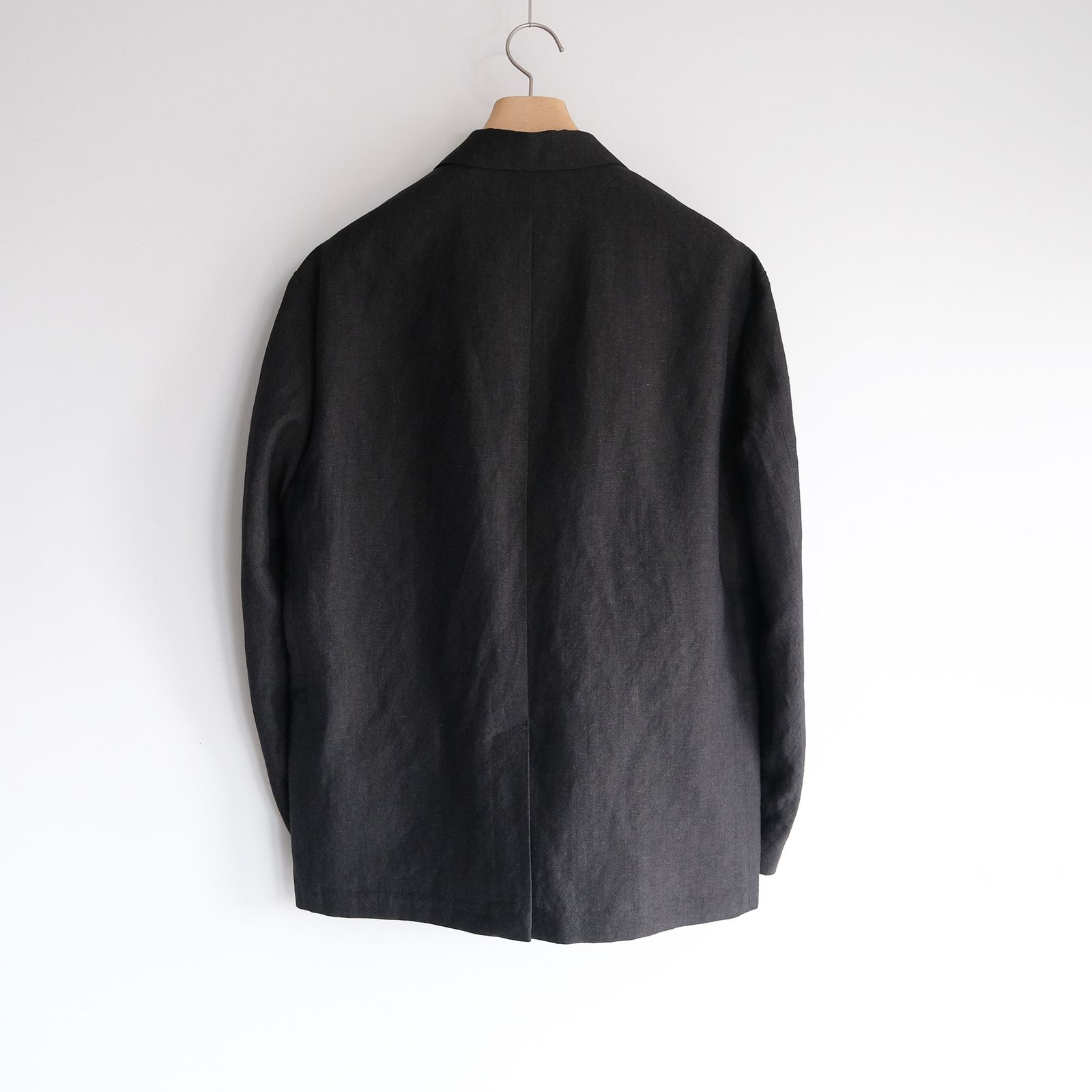 Wool Linen 2B Jacket -ジャケット-（Charcoal / チャコール）