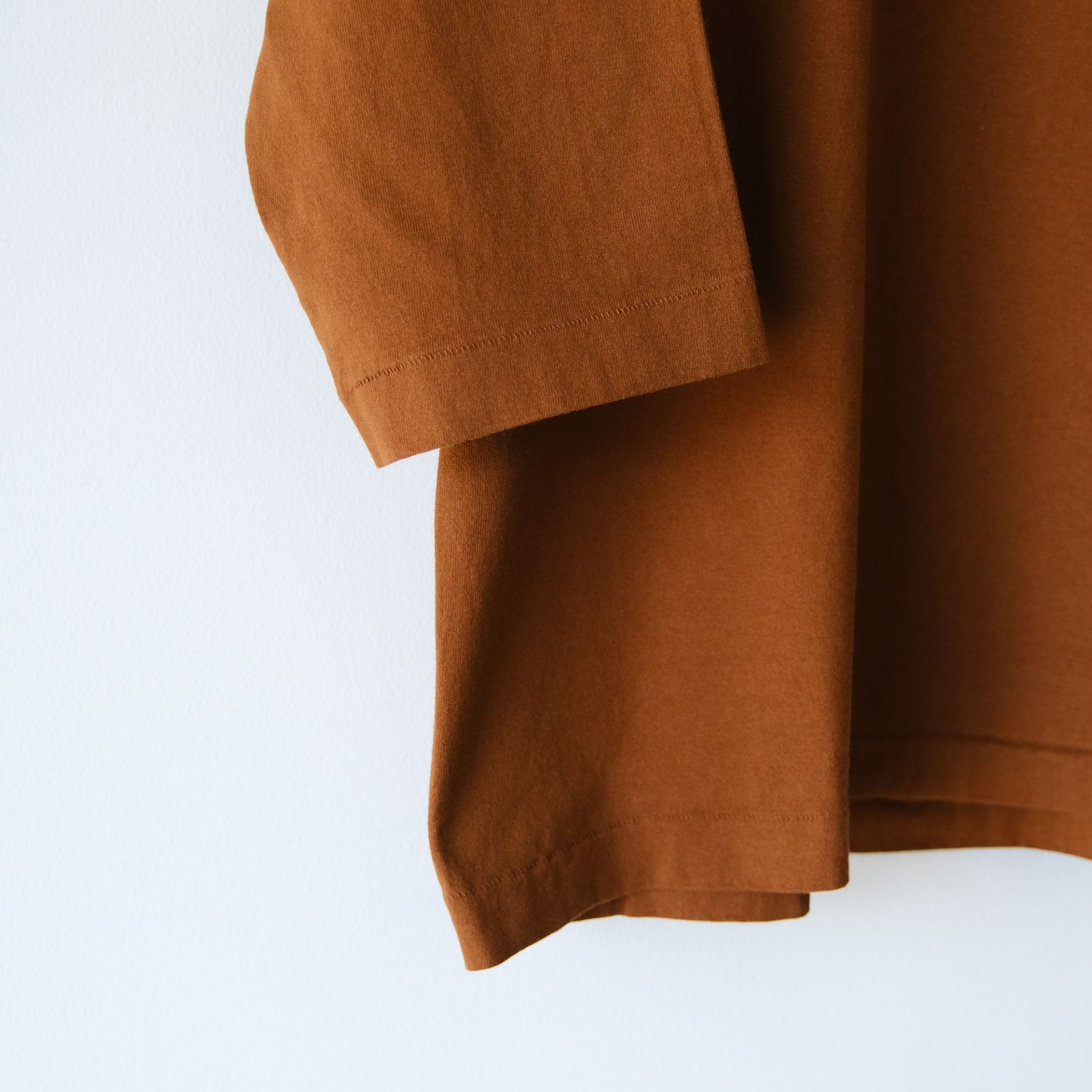 3/4 Sleeve Tube T-Shirt -Tシャツ-（Mocha Brown / モカブラウン）