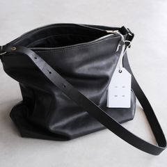 Soft Horse Full Grain Nylon Lining Shoulder Bag -バッグ-（Black / ブラック）