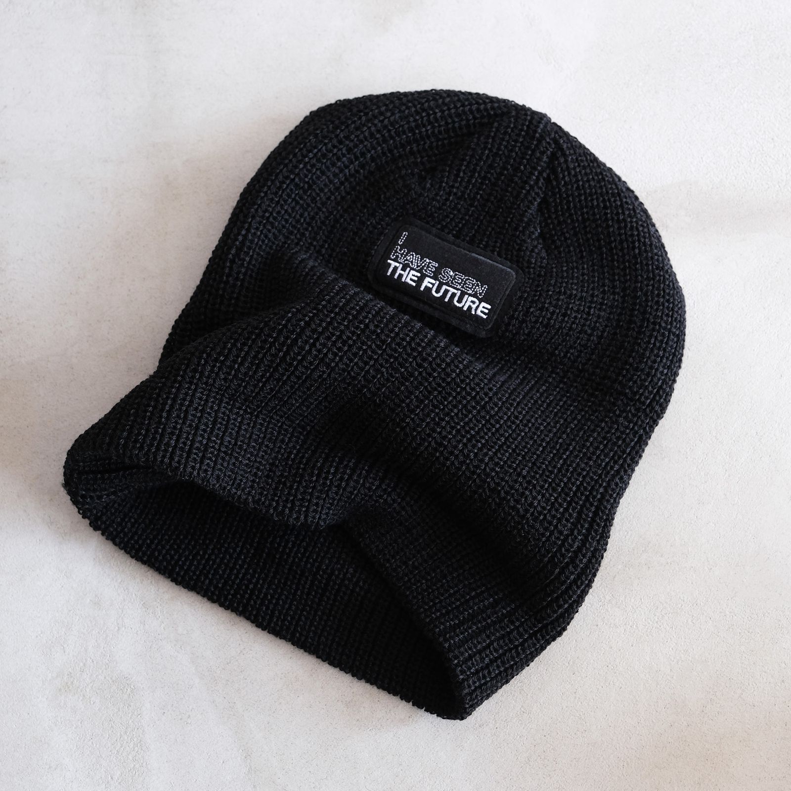 Roll Knit Beanie -ビーニー-（Black / ブラック）
