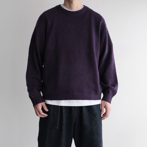 Crew Neck Knit -ニット-（Purple / パープル）