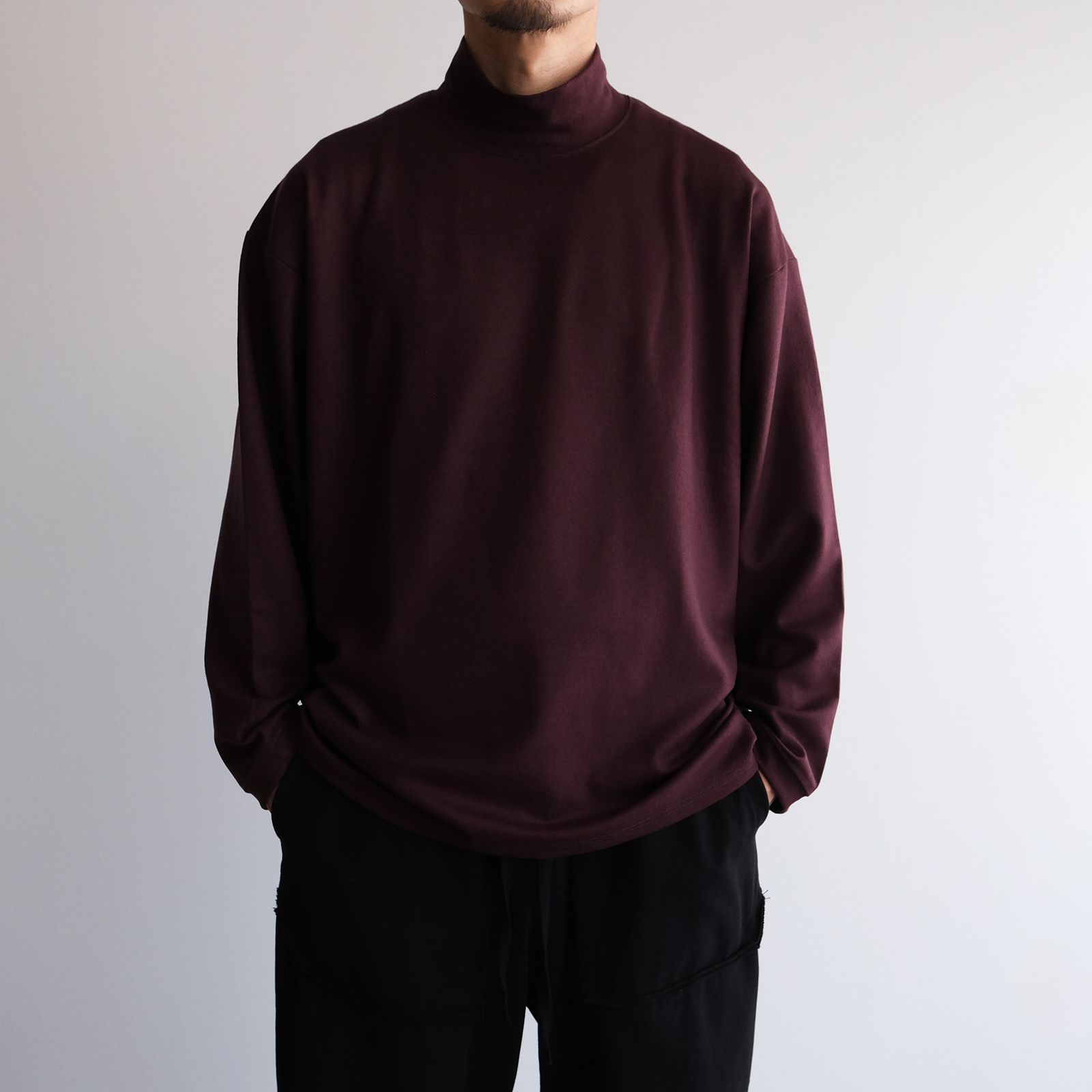 Merino Qualitee Turtle -Tシャツ-（Burgundy / バーガンディ）