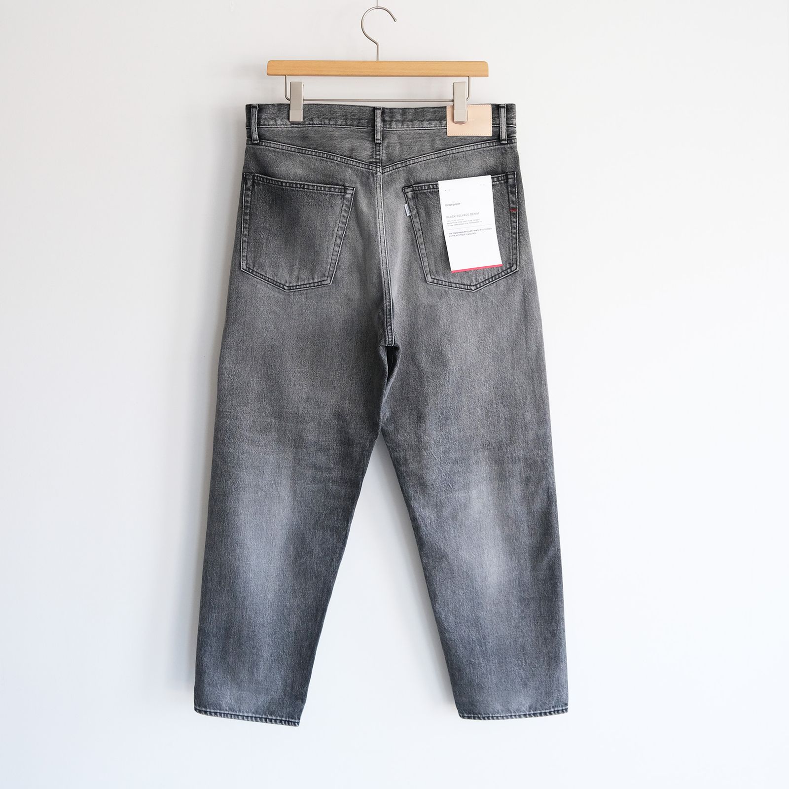 Selvage Denim Five Pocket Tapered Pants -パンツ-（Black Light Fade / ブラックライトフェード）