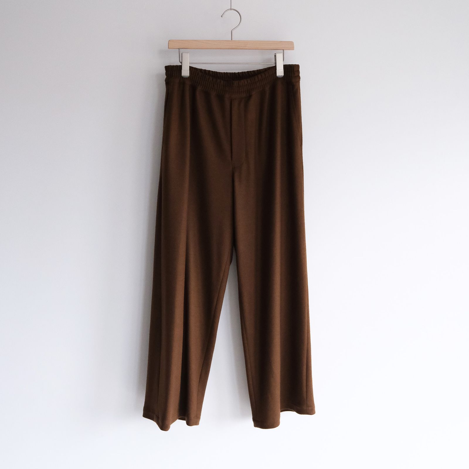 Wool Smooth Flannel Easy Wide Pants -パンツ-（Brown / ブラウン）
