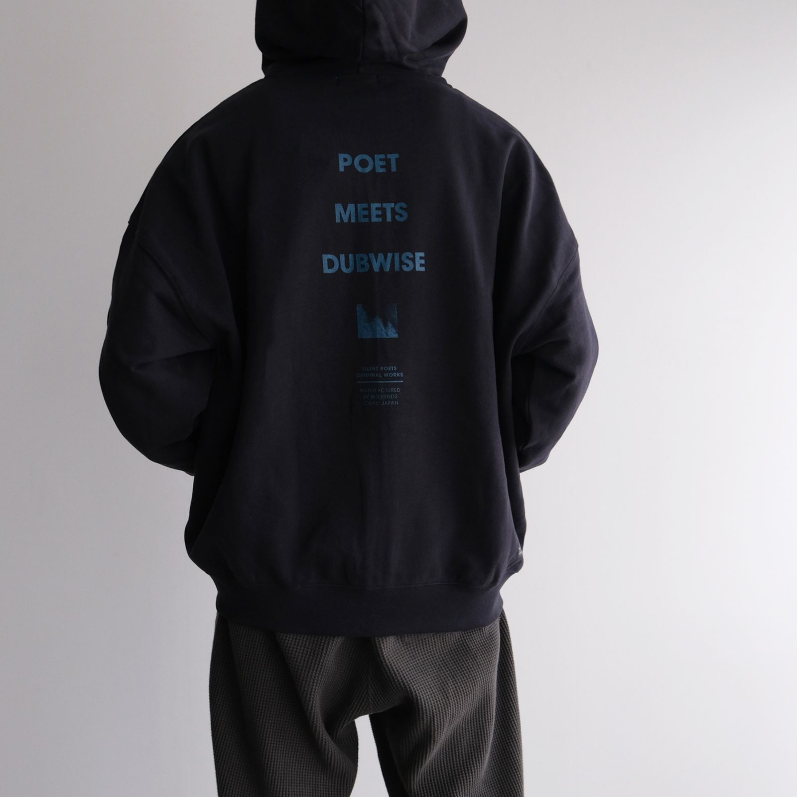 POET MEETS DUBWISE - PMD Logo Oversized Zip Hoodie -パーカー