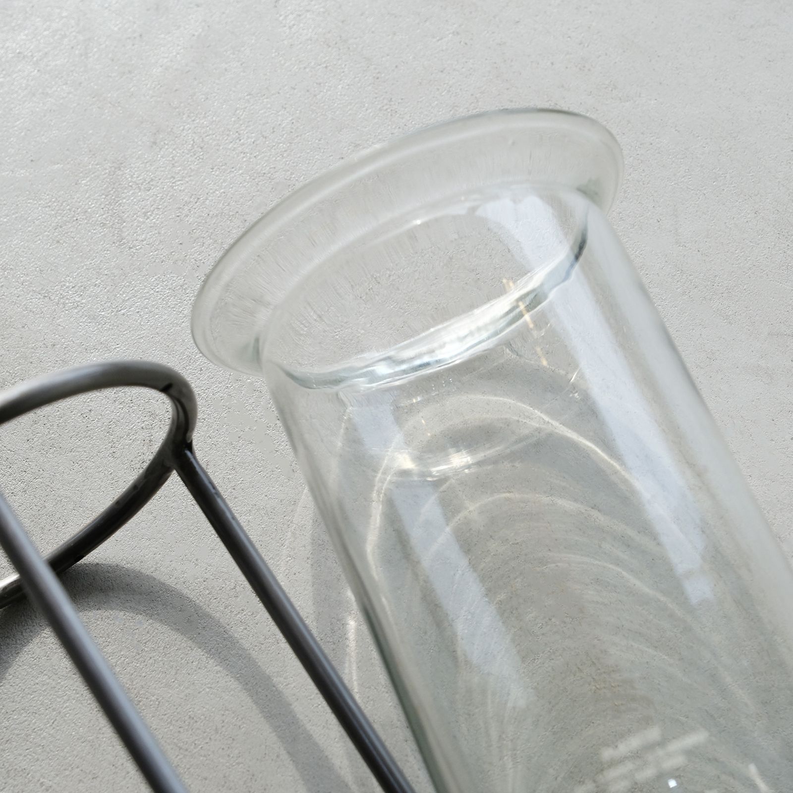 GLASS TUBE WITH STAND -フラワーベース-（Silver / シルバー）