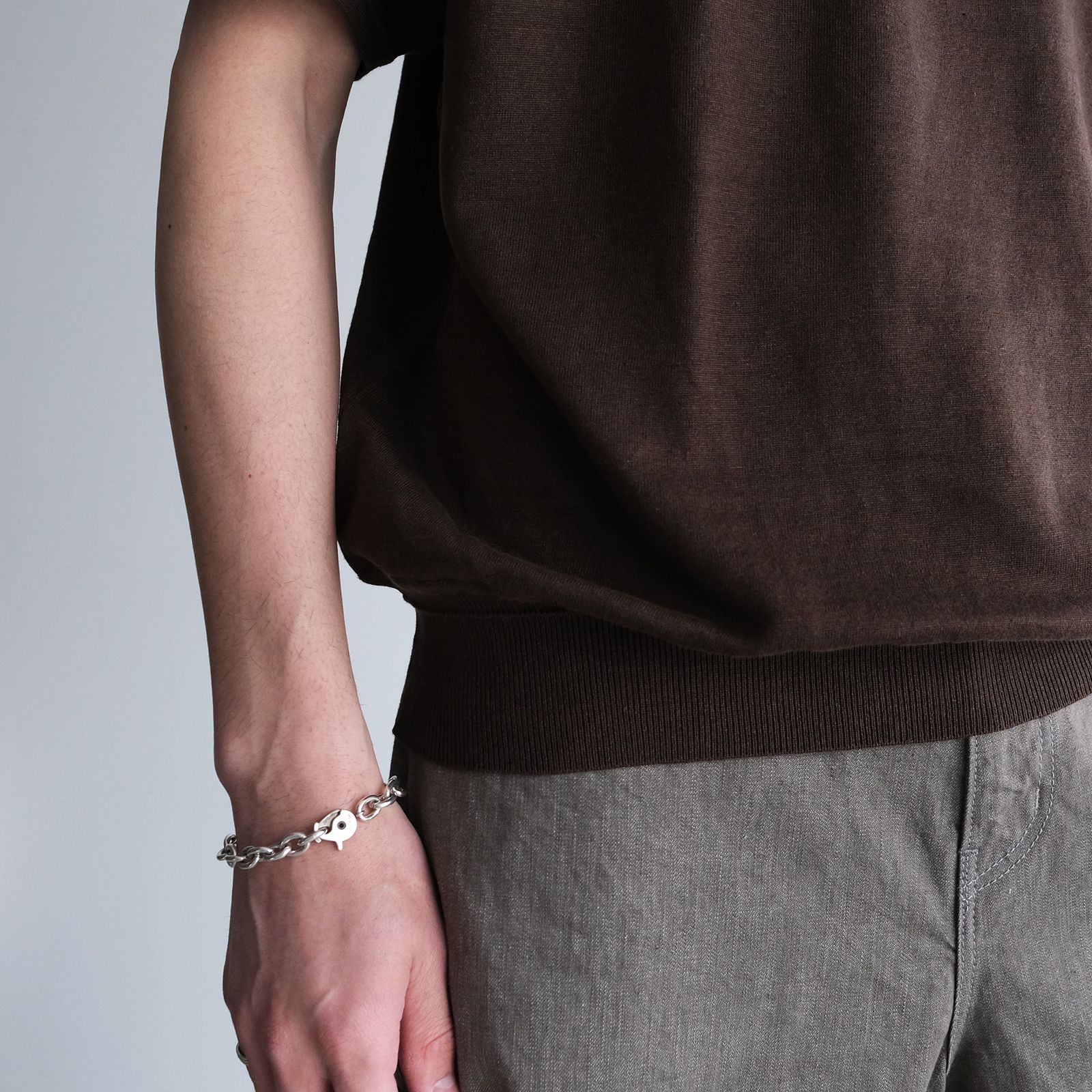 2/26Safirin 18Gauge Knit Pullover -Tシャツ-（Brown Mix / ブラウンミックス）