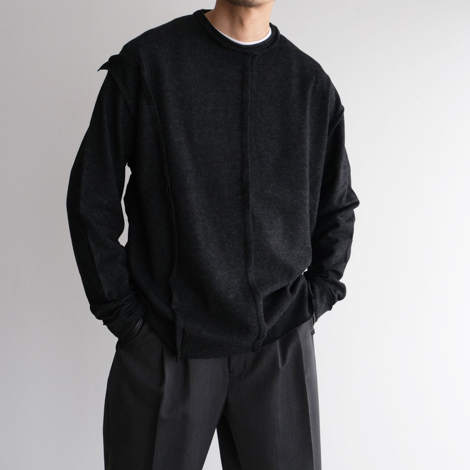 Assemblage Wool Tee -ニット-（Dark Gray / ダークグレー）
