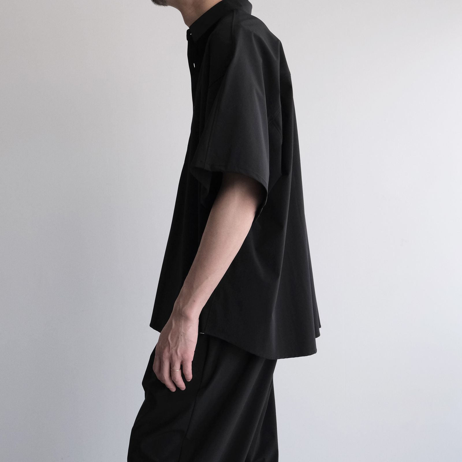 Flex Tricot S/S Pullover Shirt -シャツ-（Black / ブラック）GM262-50018