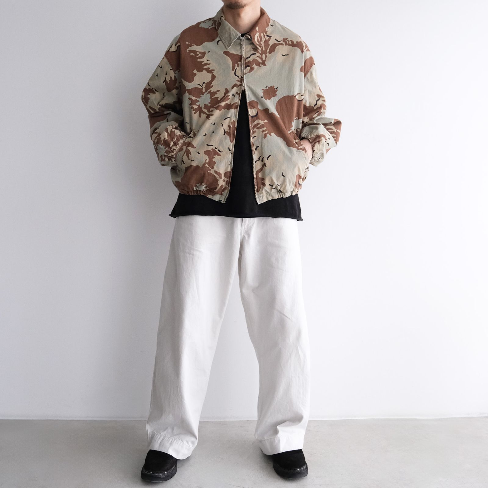 Camo Flower Blouson -ジャケット-（Beige / ベージュ）