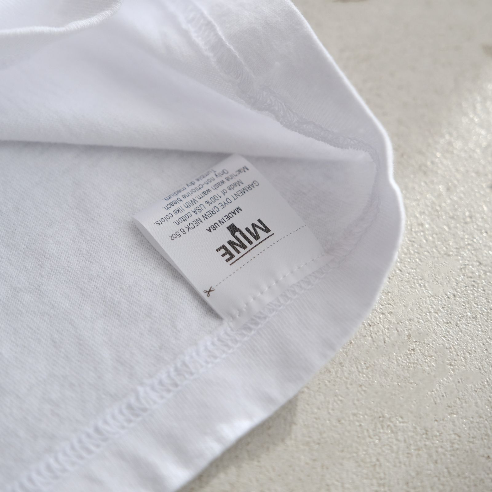 MINE DUCT TAPE S/S T-SHIRT / WHITE LABEL -Tシャツ-（White / ホワイト）
